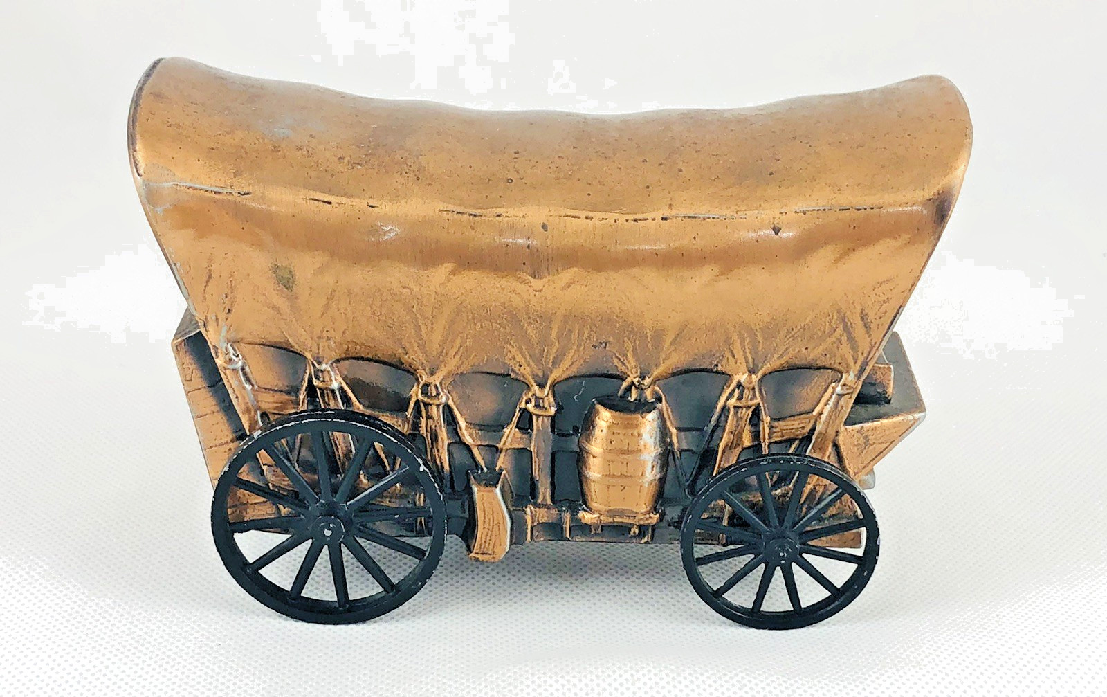 Banthrico First National Bank of Black Hills Copper Covered Wagon Coin Bank