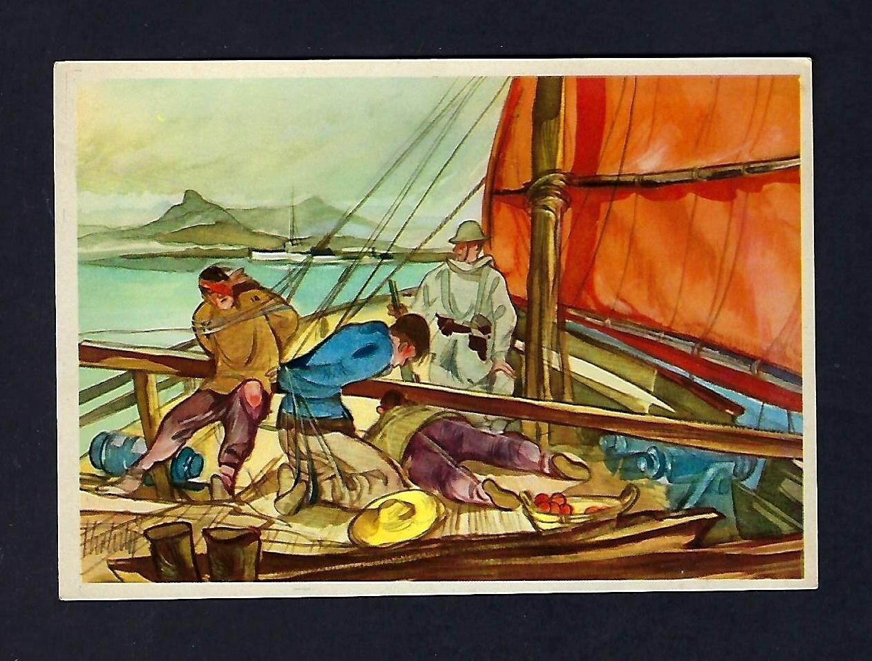 c1930's Sanella-Bilder Margarine Trade Card #16, Sammelwerk China-Tibet Japan