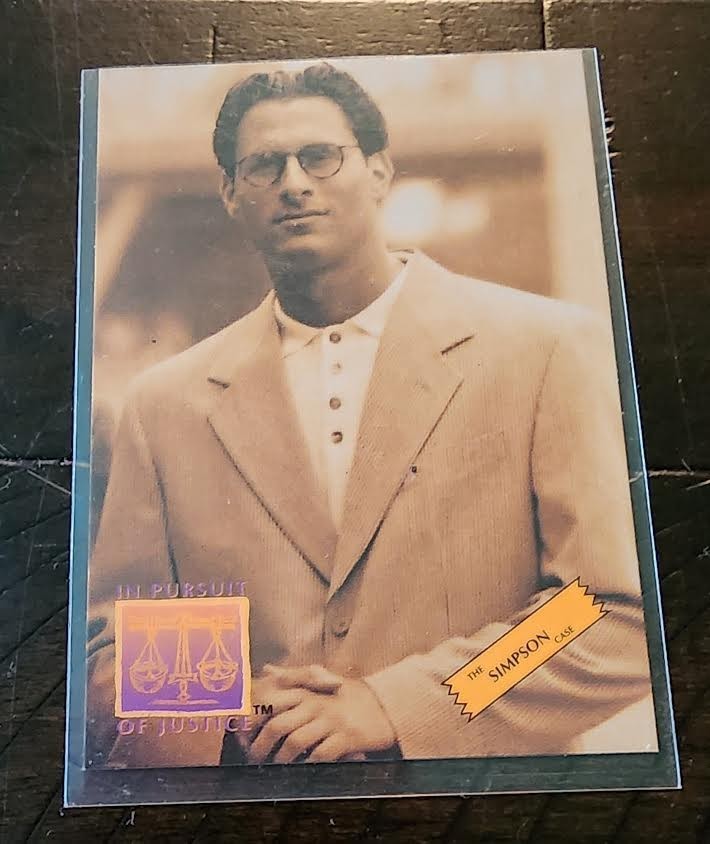 1994 Ronald Goldman Interlink News Service In Pursuit Of Justice Card 1994 Ronald Goldman Interlink News Service In Pursuit Of Justice Card