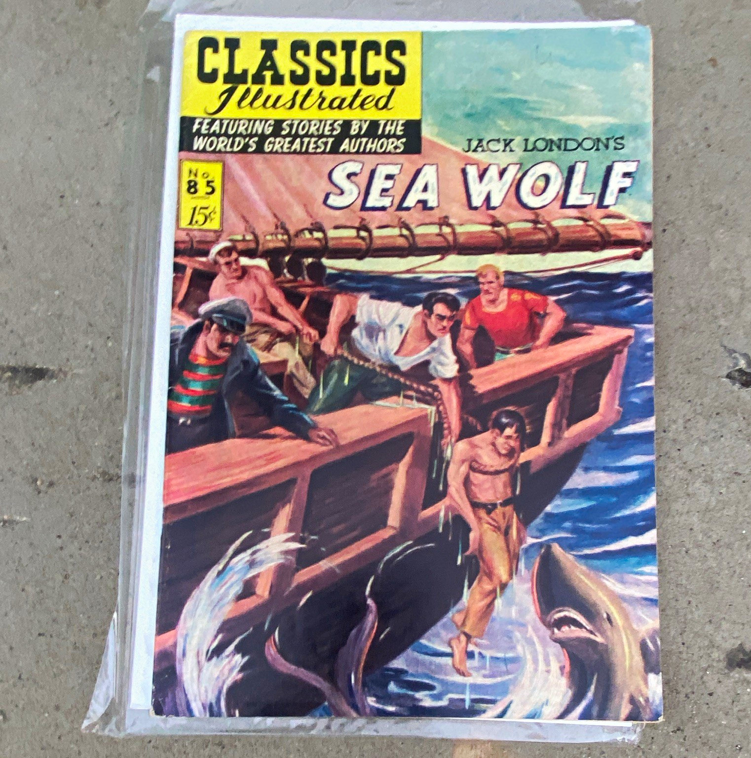 Classics Illustrated #85 Sea Wolf Jack London Golden Age US Color Single Issue Classics Illustrated #85 Sea Wolf Jack London Golden Age US Color Single Issue