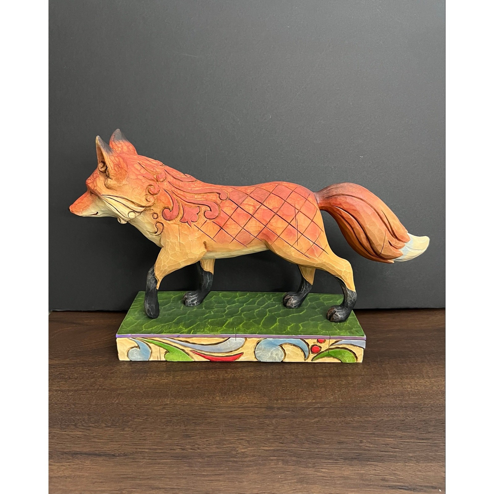 Retired Jim Shore Walking Fox Statue Figurine