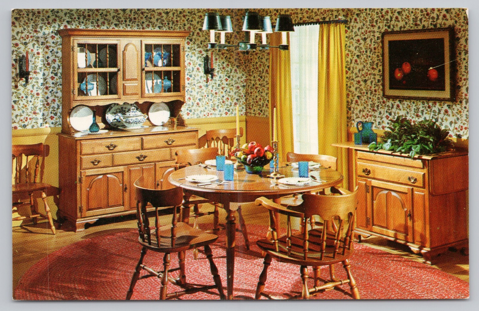 Postcard 1950s Peerless Furniture Washington DC Kling Dining Room MCM T394 Postcard 1950s Peerless Furniture Washington DC Kling Dining Room MCM T394