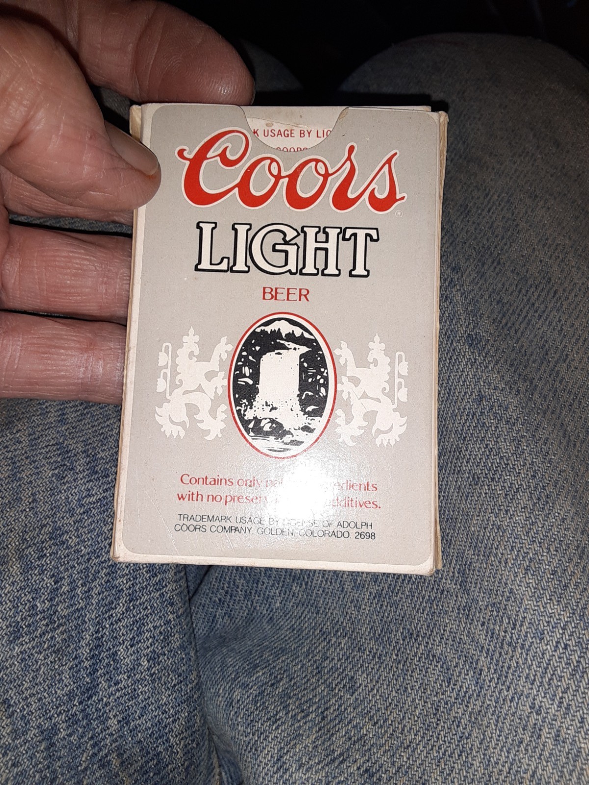 Vintage Coors Light Beer Plastic Coated Advertising Playing Cards Deck USA Vintage Coors Light Beer Plastic Coated Advertising Playing Cards Deck USA