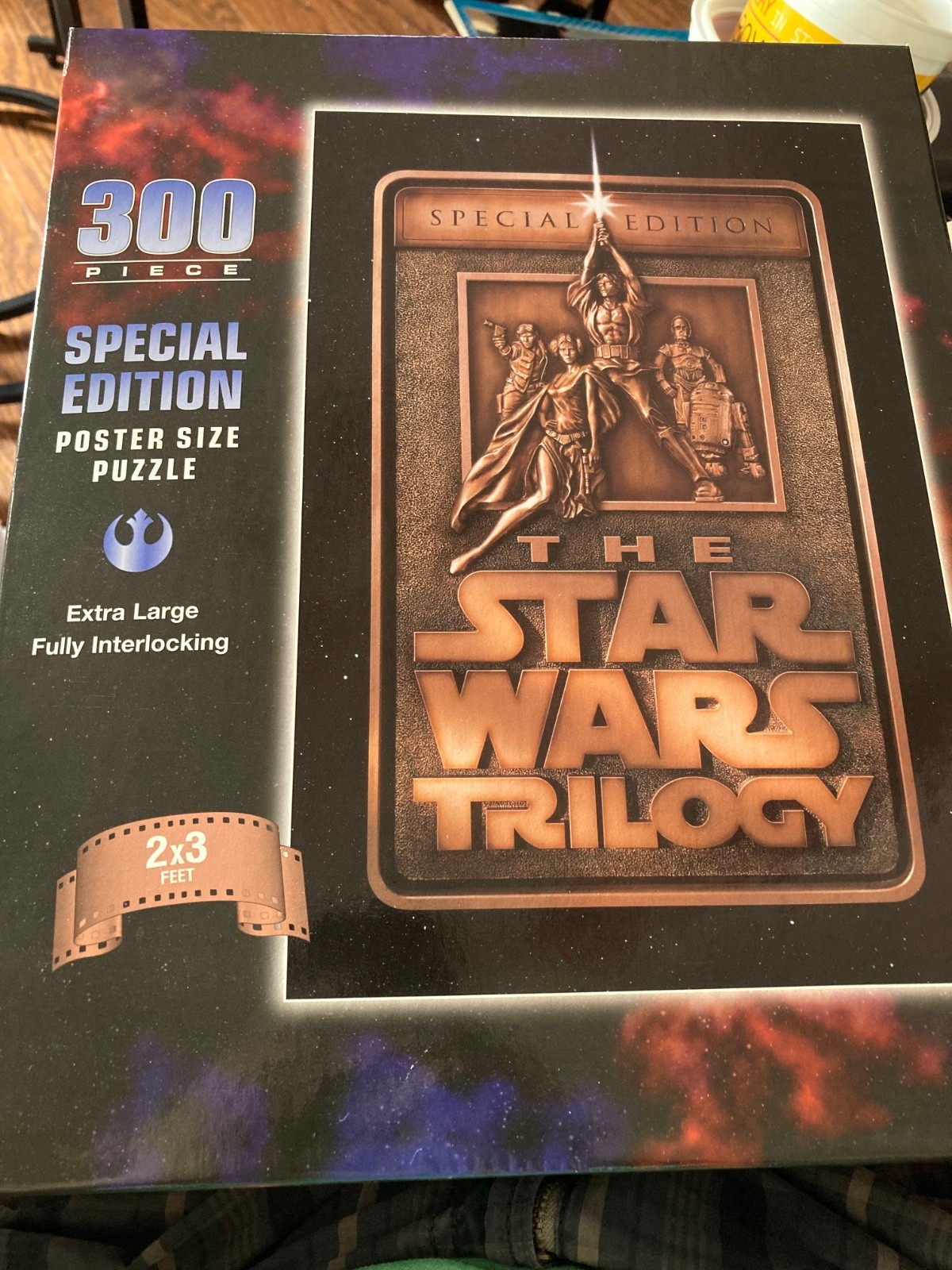 MB 300 Piece Special Edition The Star Wars Trilogy Poster Size Puzzle 2\' X 3\' 
