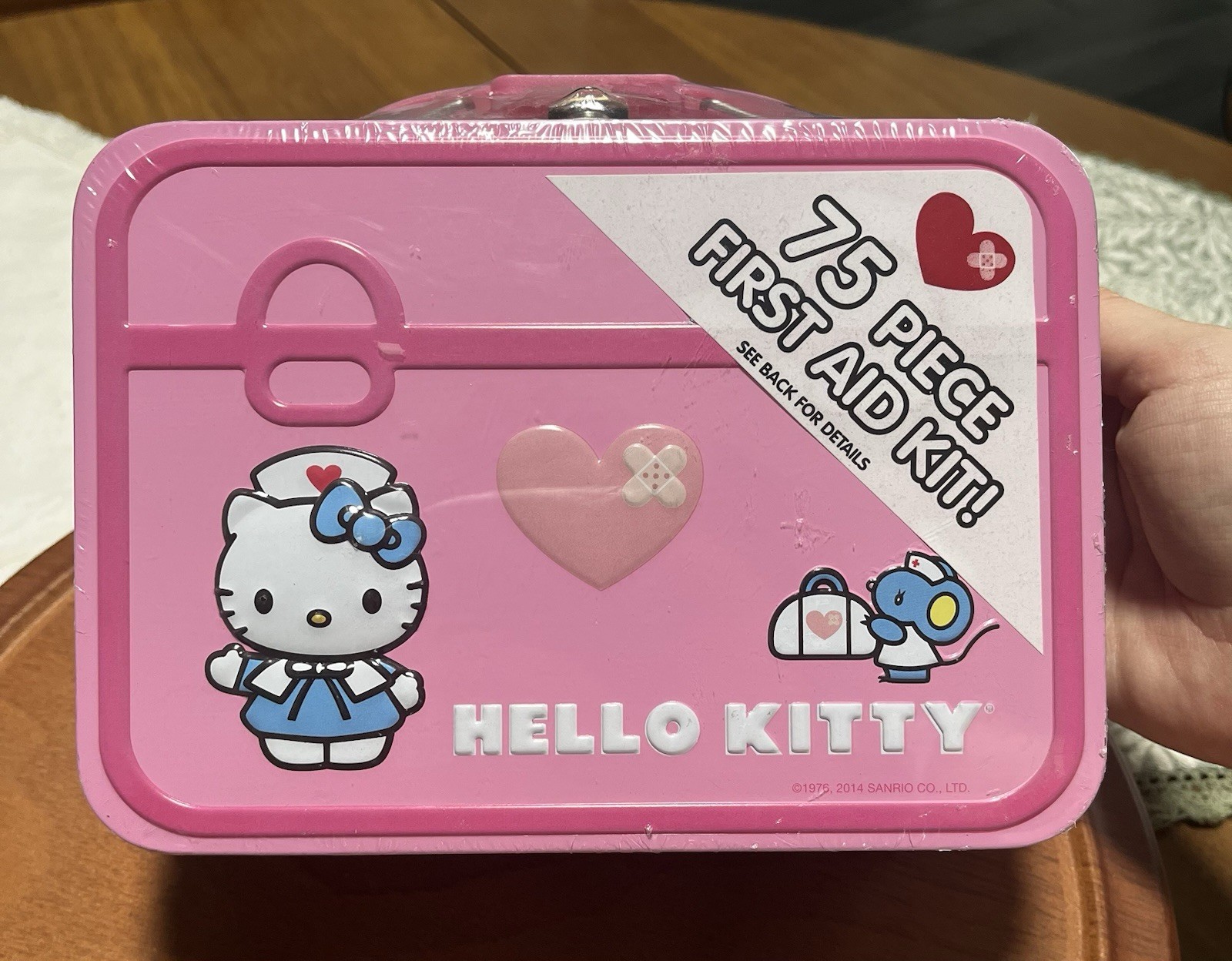 Vintage Hello Kitty First Aid Kit Tin 75-Piece Box 2014 Sanrio - Factory Sealed Vintage Hello Kitty First Aid Kit Tin 75-Piece Box 2014 Sanrio - Factory Sealed