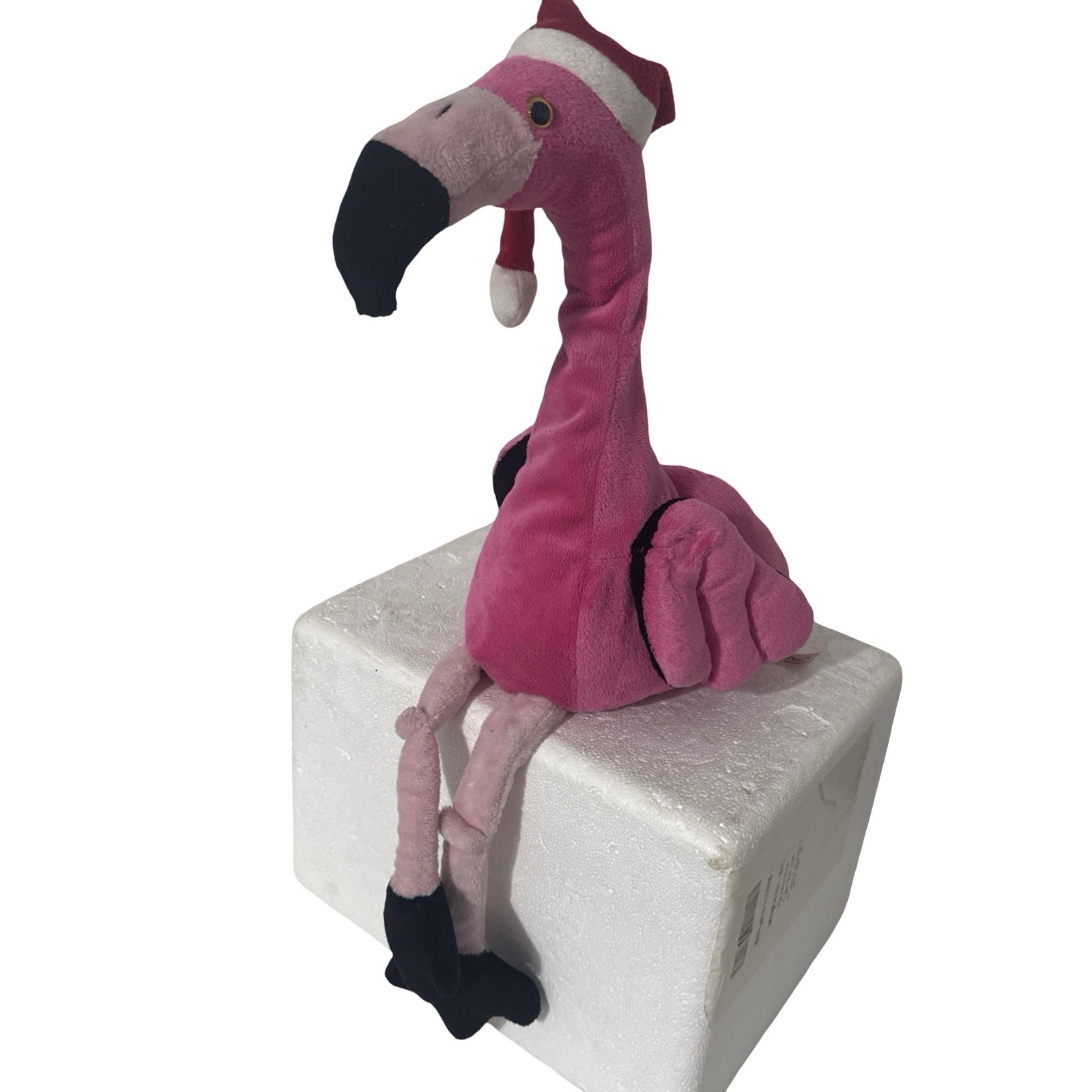 Dan Dee Singing Flamingo Macarena Christmas Animated Santa Hat Plush WORKS Video Dan Dee Singing Flamingo Macarena Christmas Animated Santa Hat Plush WORKS Video