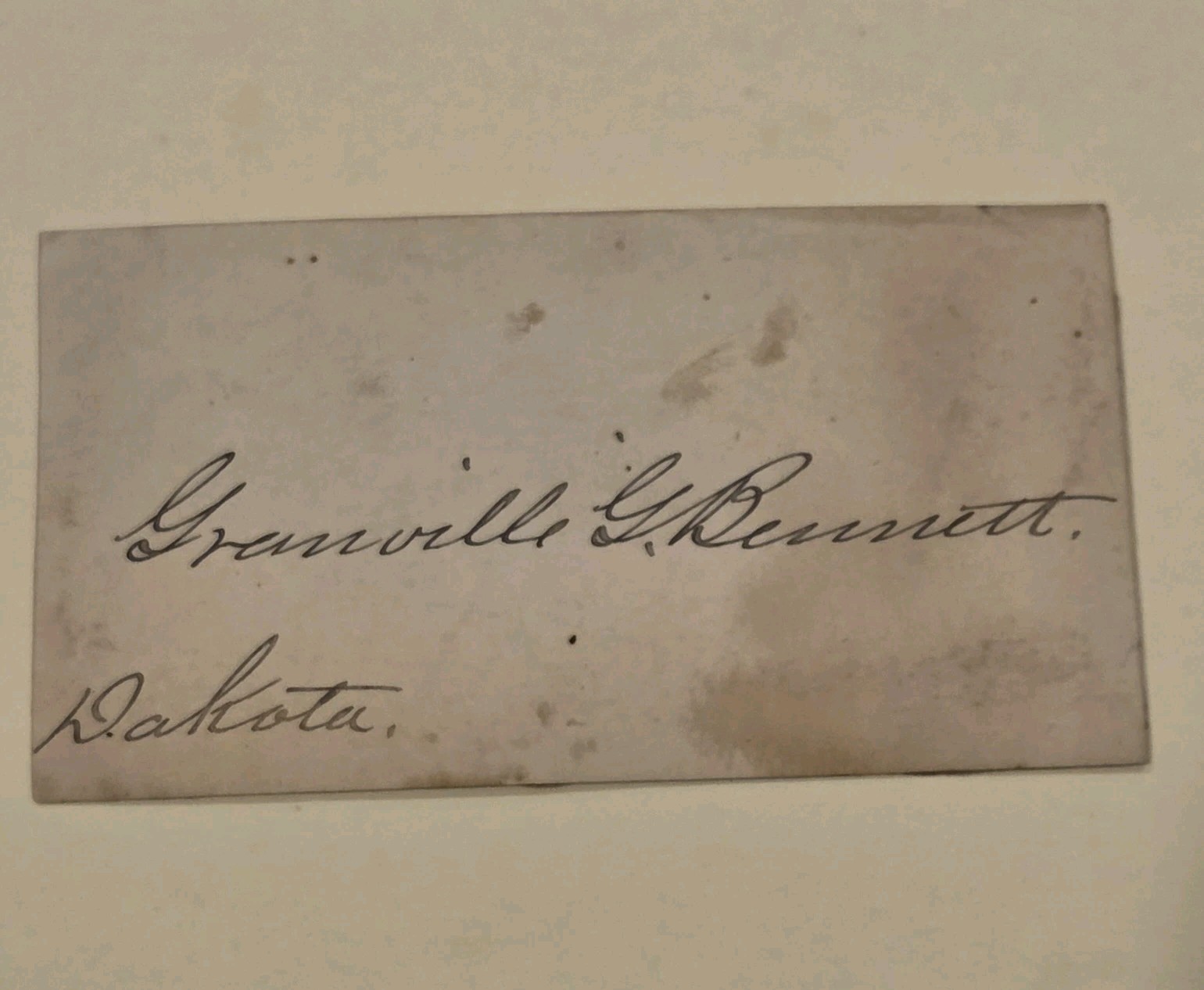 Granville Bennett Signed Wild West Judge Deadwood Autograph Wild Bill Hickok Granville Bennett Signed Wild West Judge Deadwood Autograph Wild Bill Hickok