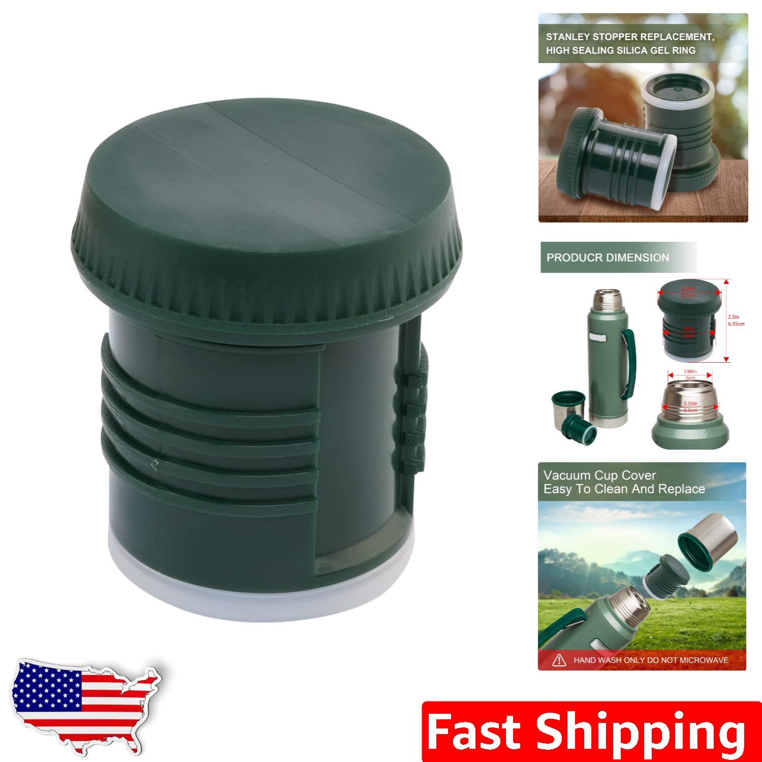 BPA-Free Thermos Stopper for Stanley Classic Vacuum Bottle - 2.24\
