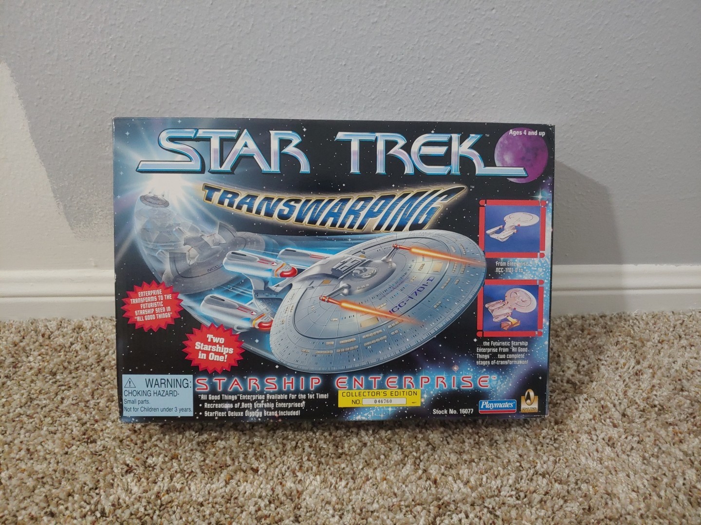 1996 Playmates Star Trek Transwarping Starship Enterprise NEW Open Box