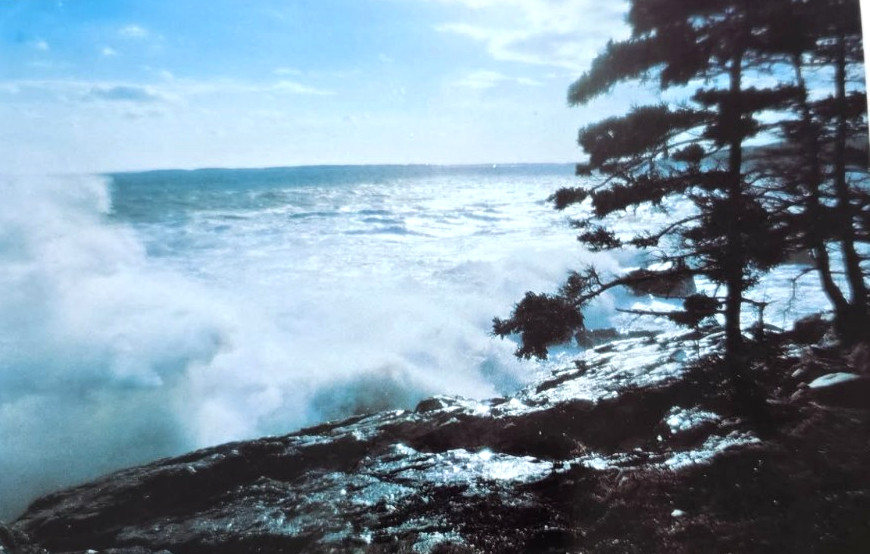 1960s Vintage Postcard: Capturing Maine's Angry Sea by Hastings Next Day Ship