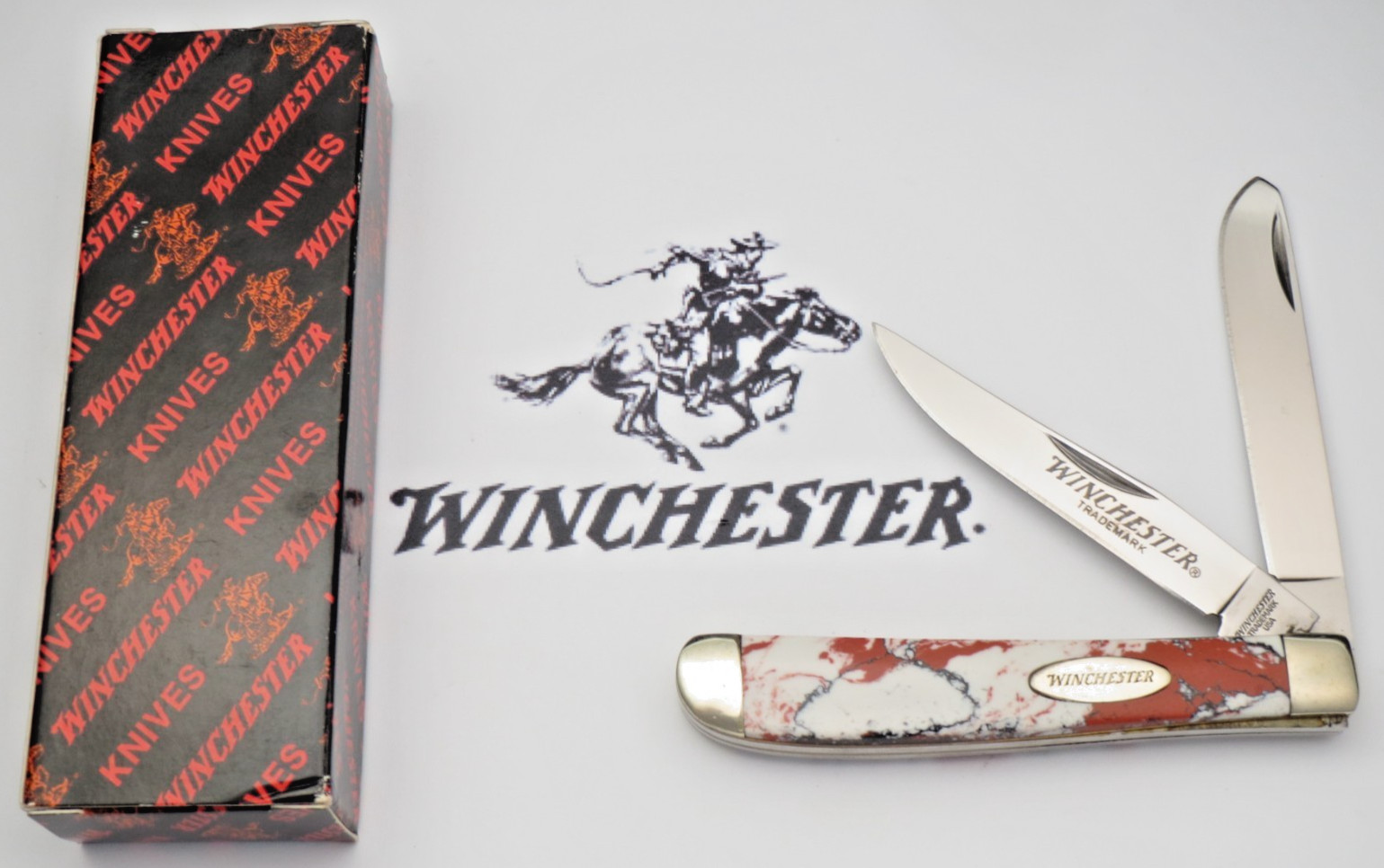 Winchester by Queen Mini Trapper Knife - Special  Michael Prater Custom Handles