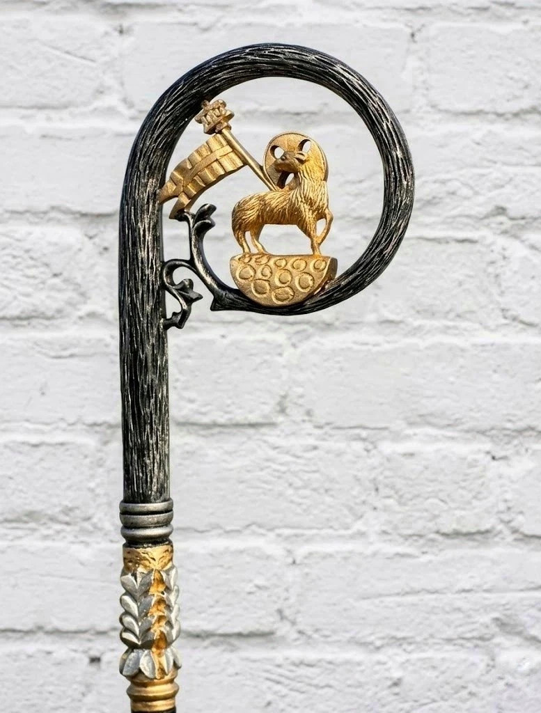 Handmade Bishop’s Crosier Agnus Dei Lamb of God Pastoral Staff 72 Handmade Bishop’s Crosier Agnus Dei Lamb of God Pastoral Staff 72