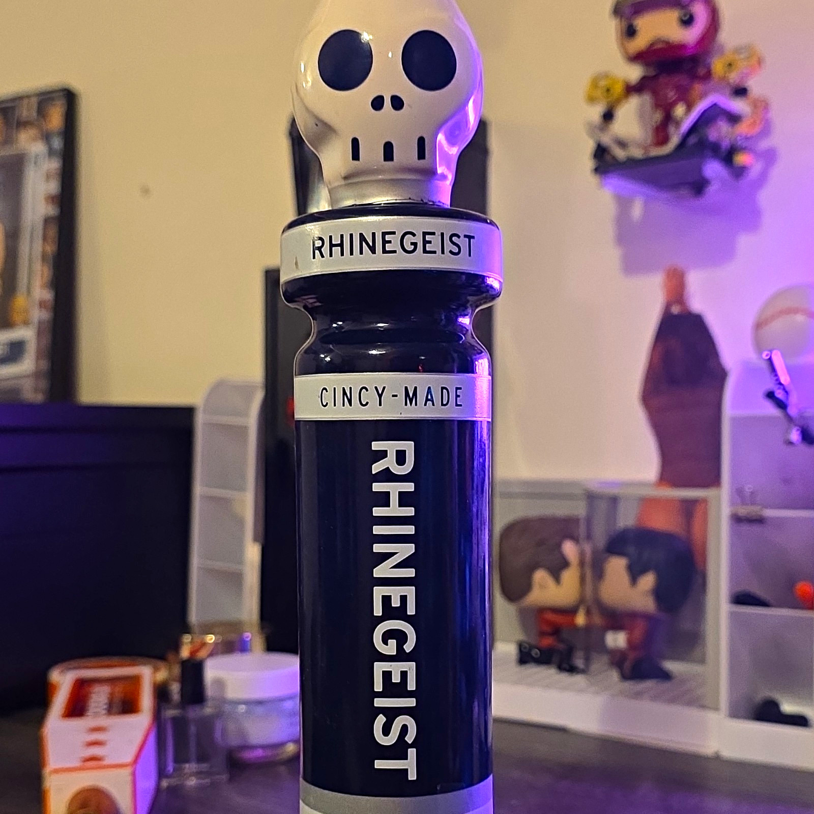 Rhinegeist Cincy-Made Skull Draft Beer Tap Handle Knob Breweriana