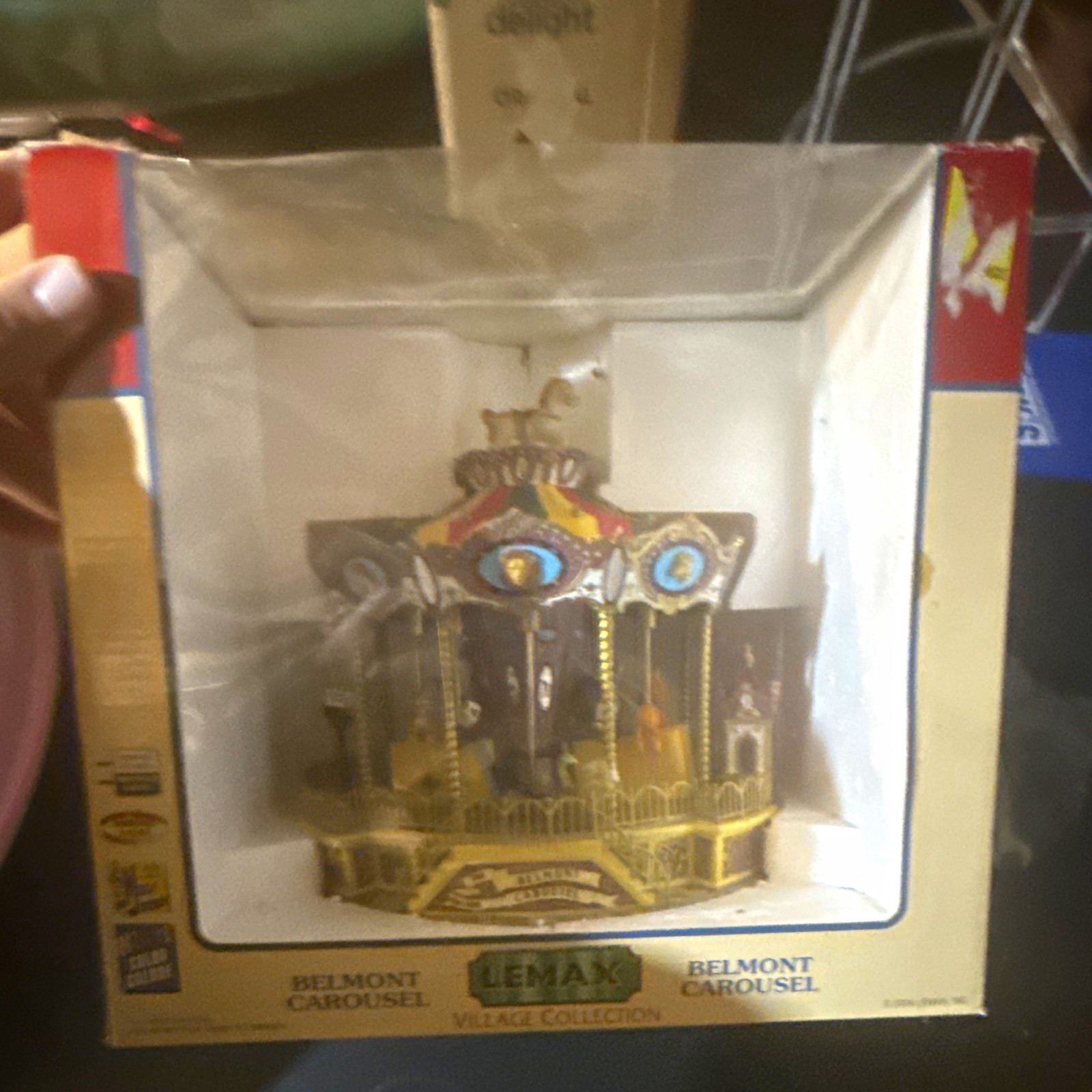 Lemax Village Collection Belmont Carousel Circus Miniature Display Piece Boxed