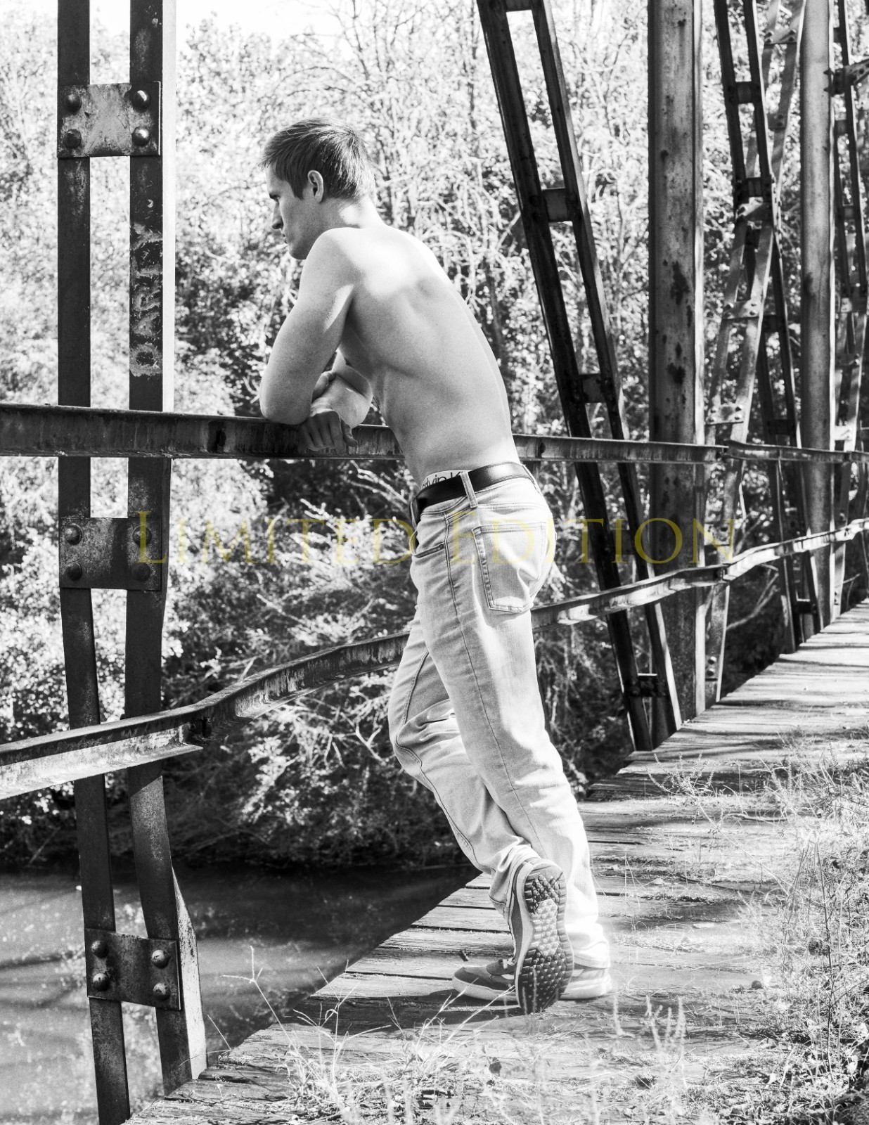 Handsome Male Nude Physique Gay Men Limited Edition Photo 8.5x11 SP