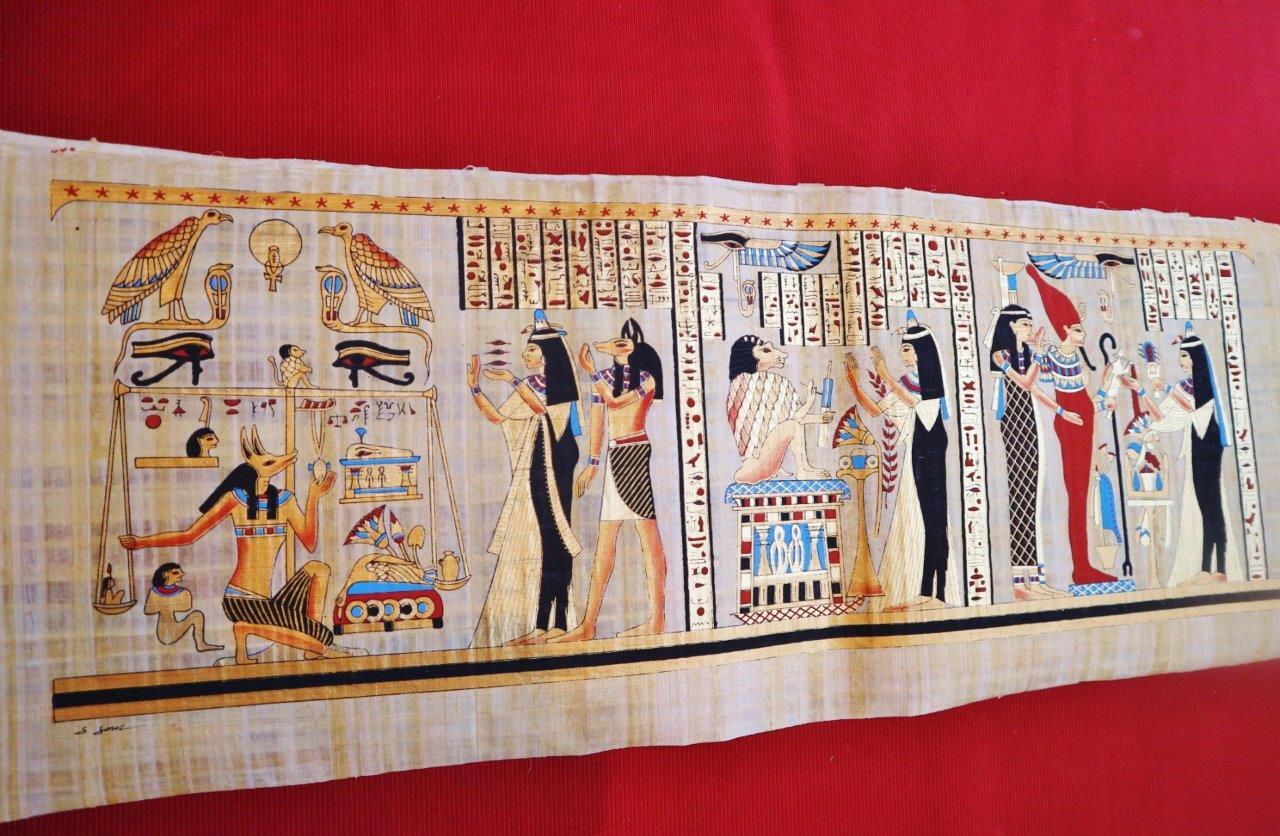 Huge Large Handmade Papyrus Egyptian \