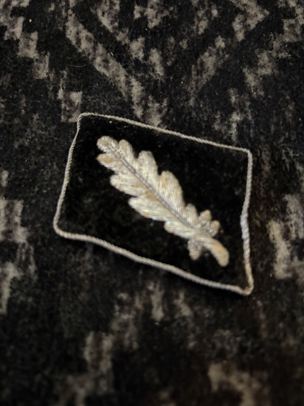 WW2 German Waffen SS Elite Officers Uniform Collar Tab WWII RARE