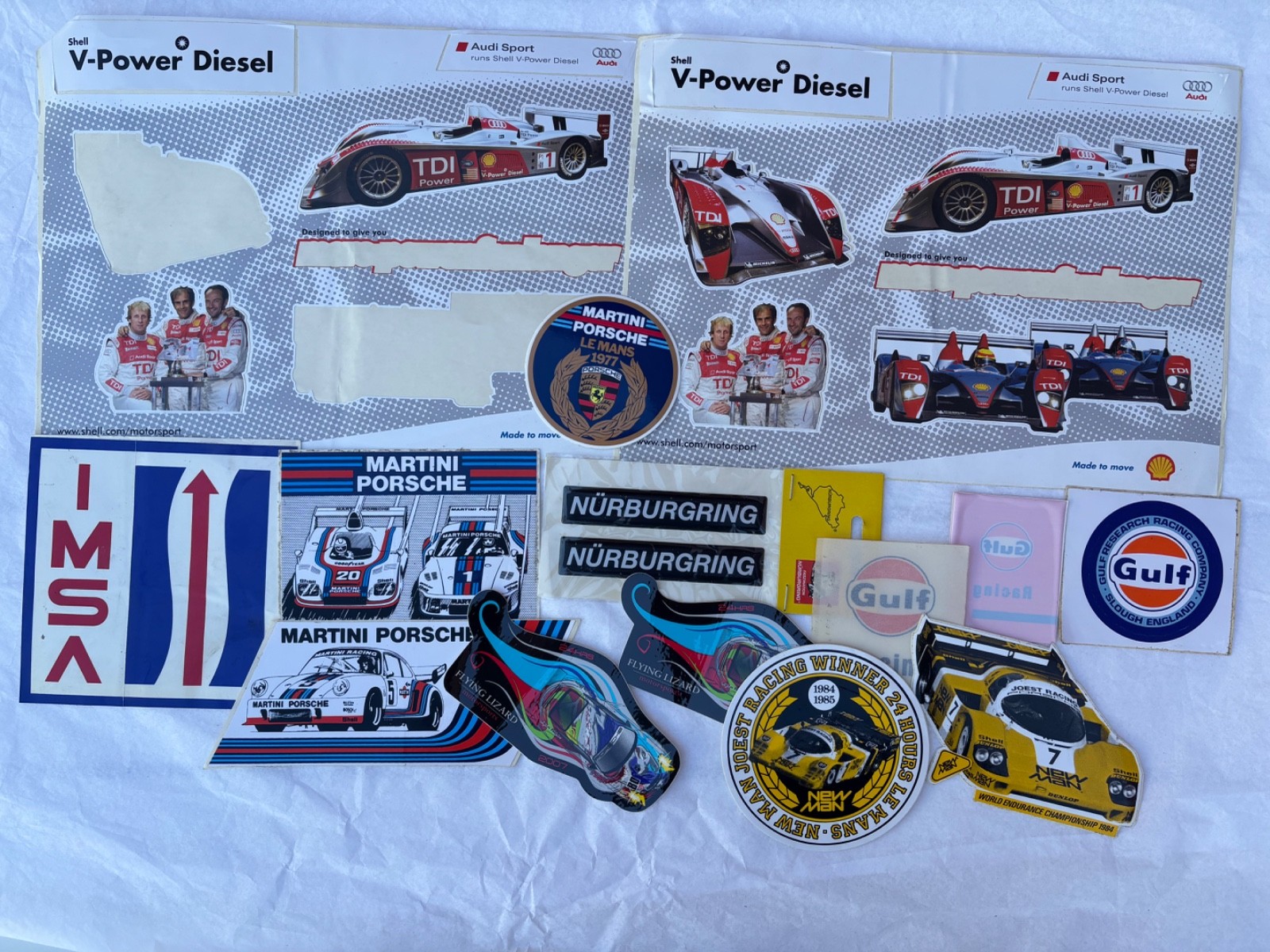 PORSCHE FACTORY RACE STICKERS