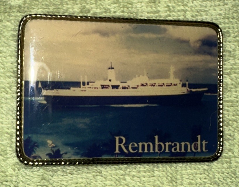Vtg Rembrandt Yacht Refrigerator Magnet 
