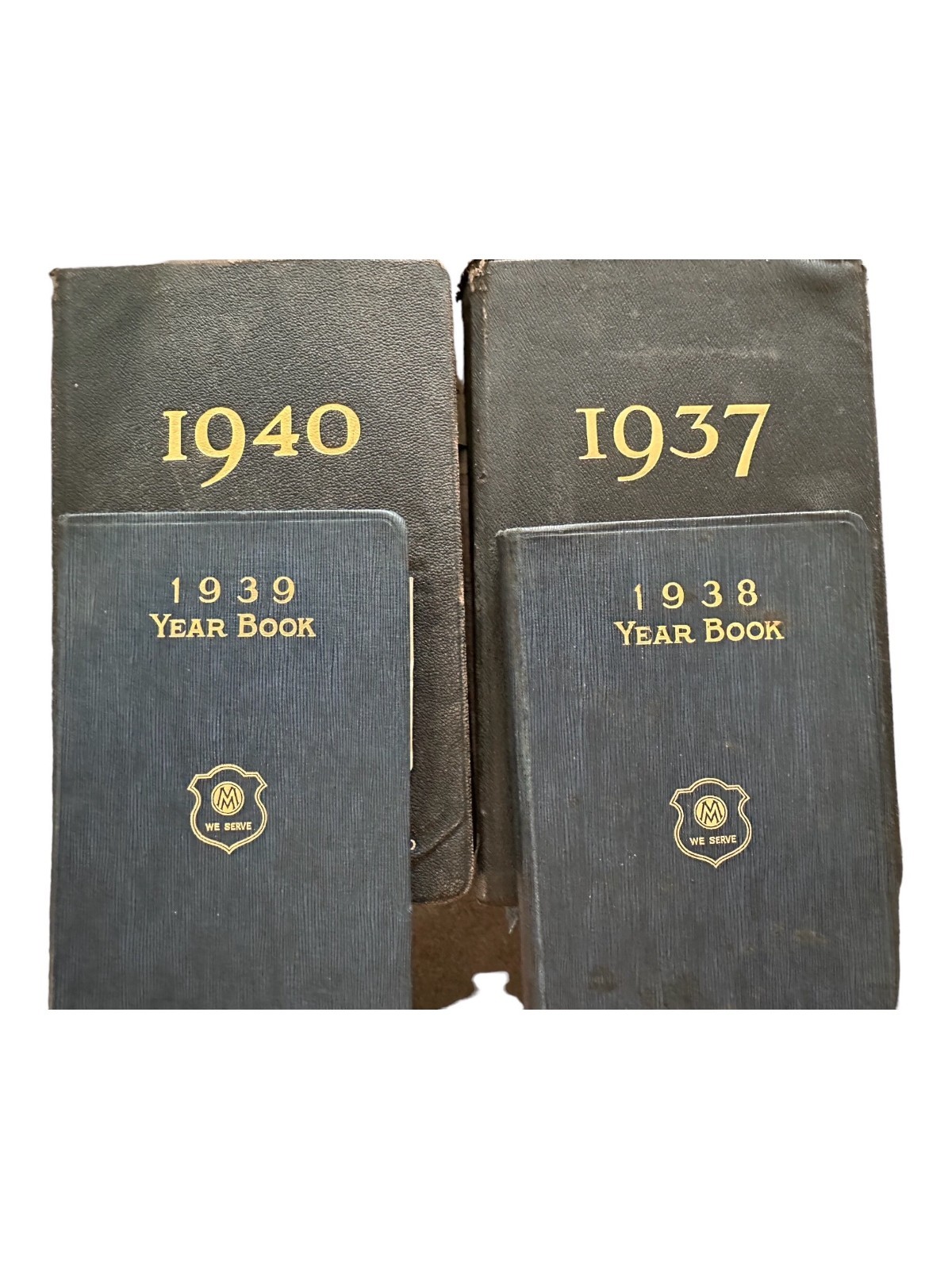Lot  4 Handwritten Diaries Journal Wife of Durkee Foods Exec 1937-1940 Ohio USA