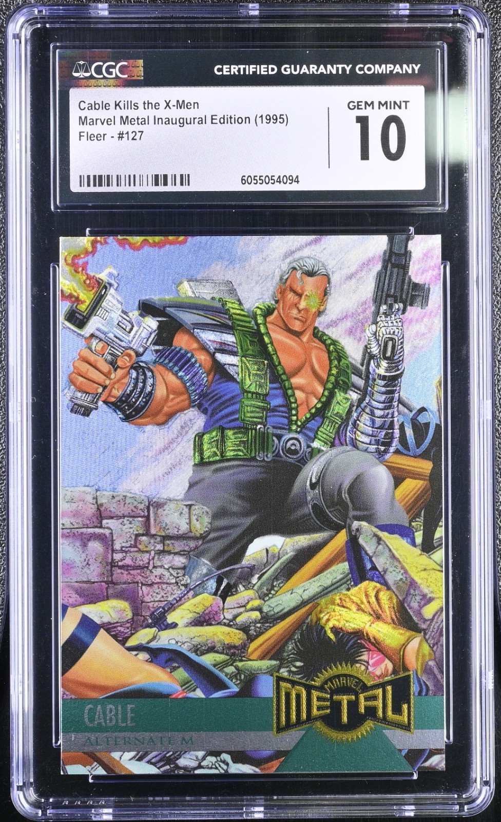 Cable CGC 10 - 1995 Marvel Metal Alternate M Cable CGC 10 GEM MINT