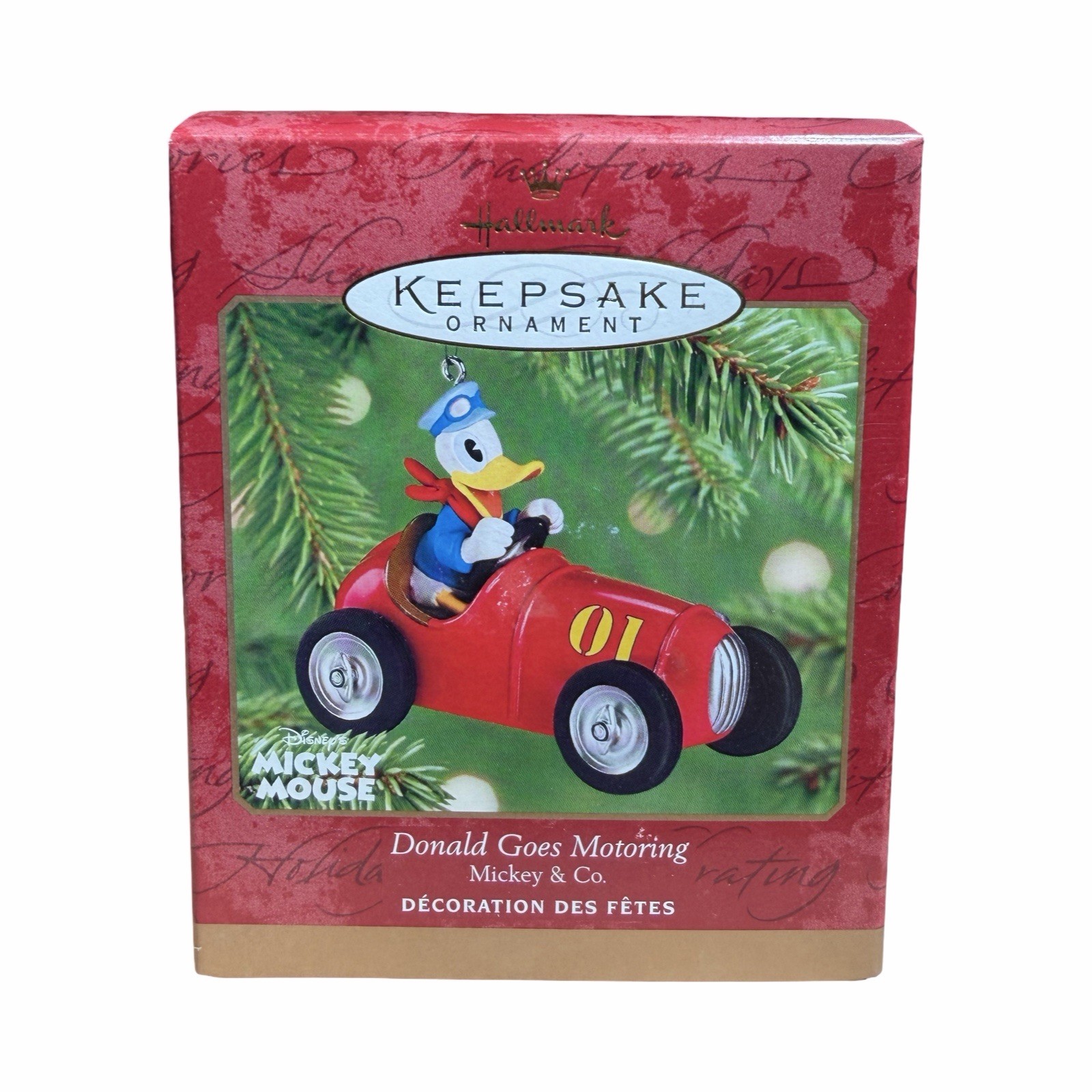 2001 Hallmark Donald Goes Motoring Ornament - Disney Mickey & Co.