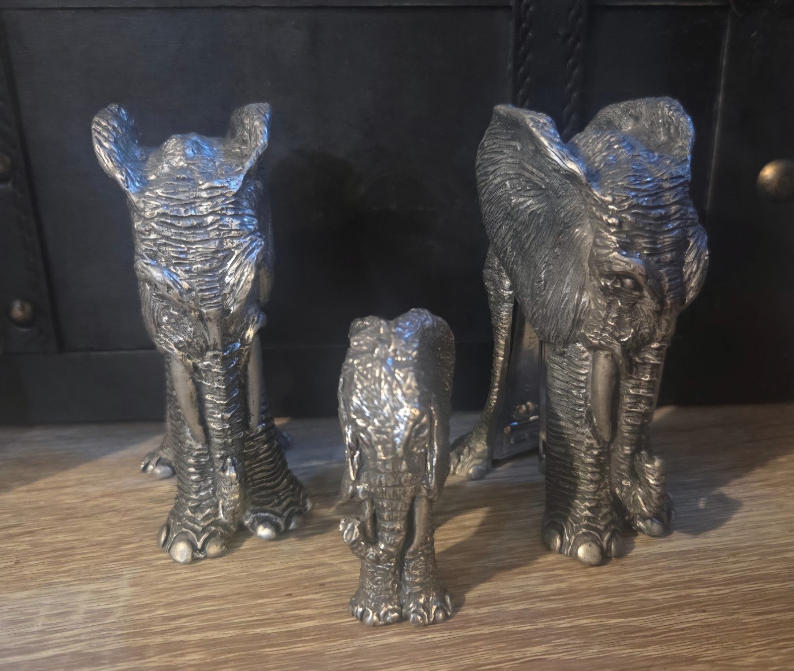 Frankli Wild Pewter Elephant Stapler 3 Piece Set Rare