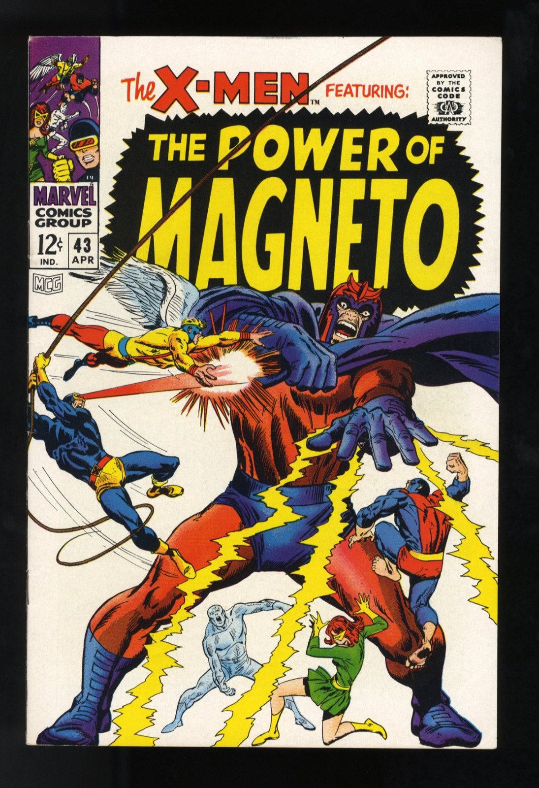 X-Men #43 VF/NM 9.0 Magneto Quicksilver Scarlet Witch Appearance Marvel 1968