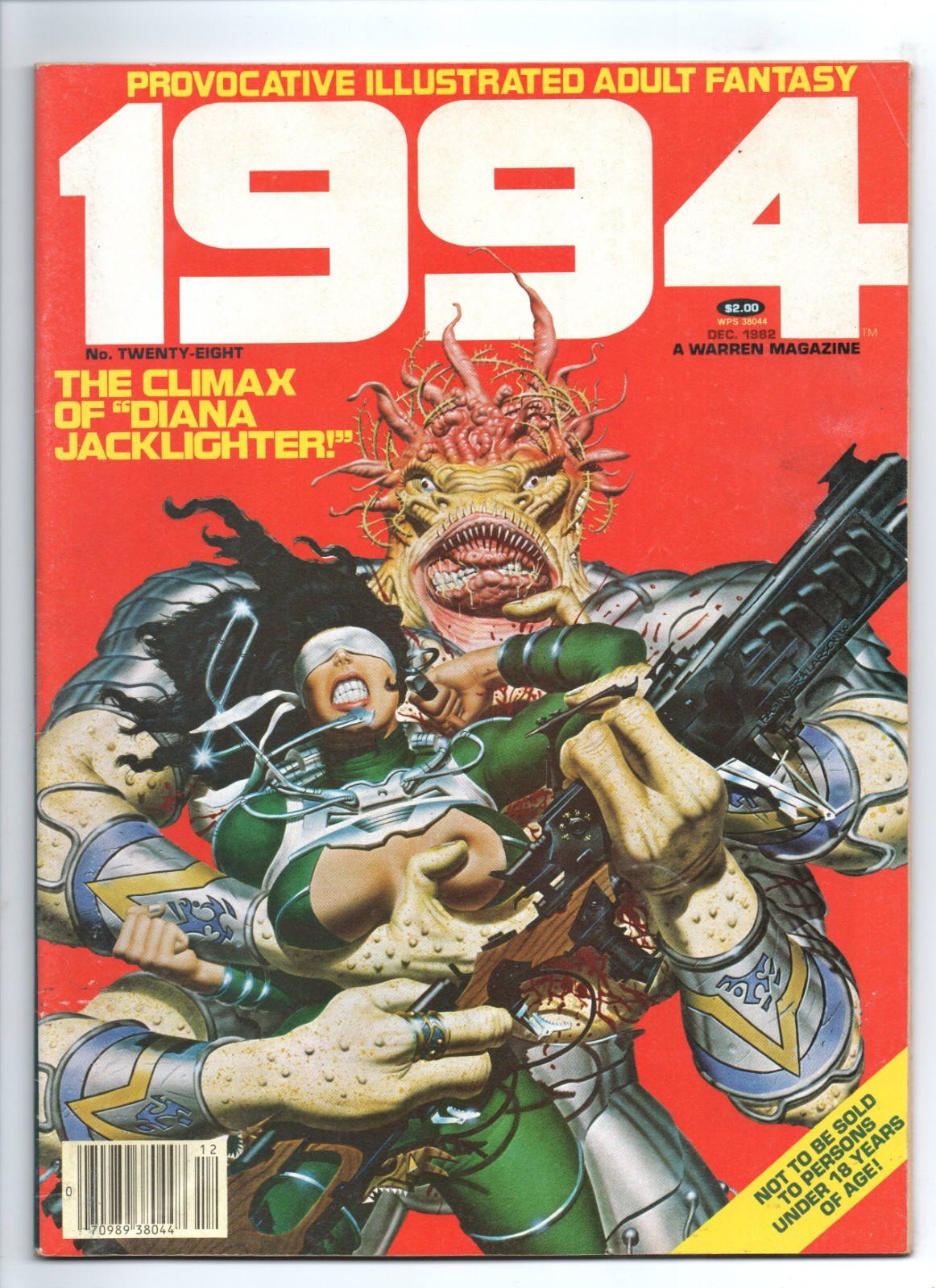 1994 #28 Fastner Larson Cover Ghita of Alizarr Warren Magazine 1982 1994 #28 Fastner Larson Cover Ghita of Alizarr Warren Magazine 1982