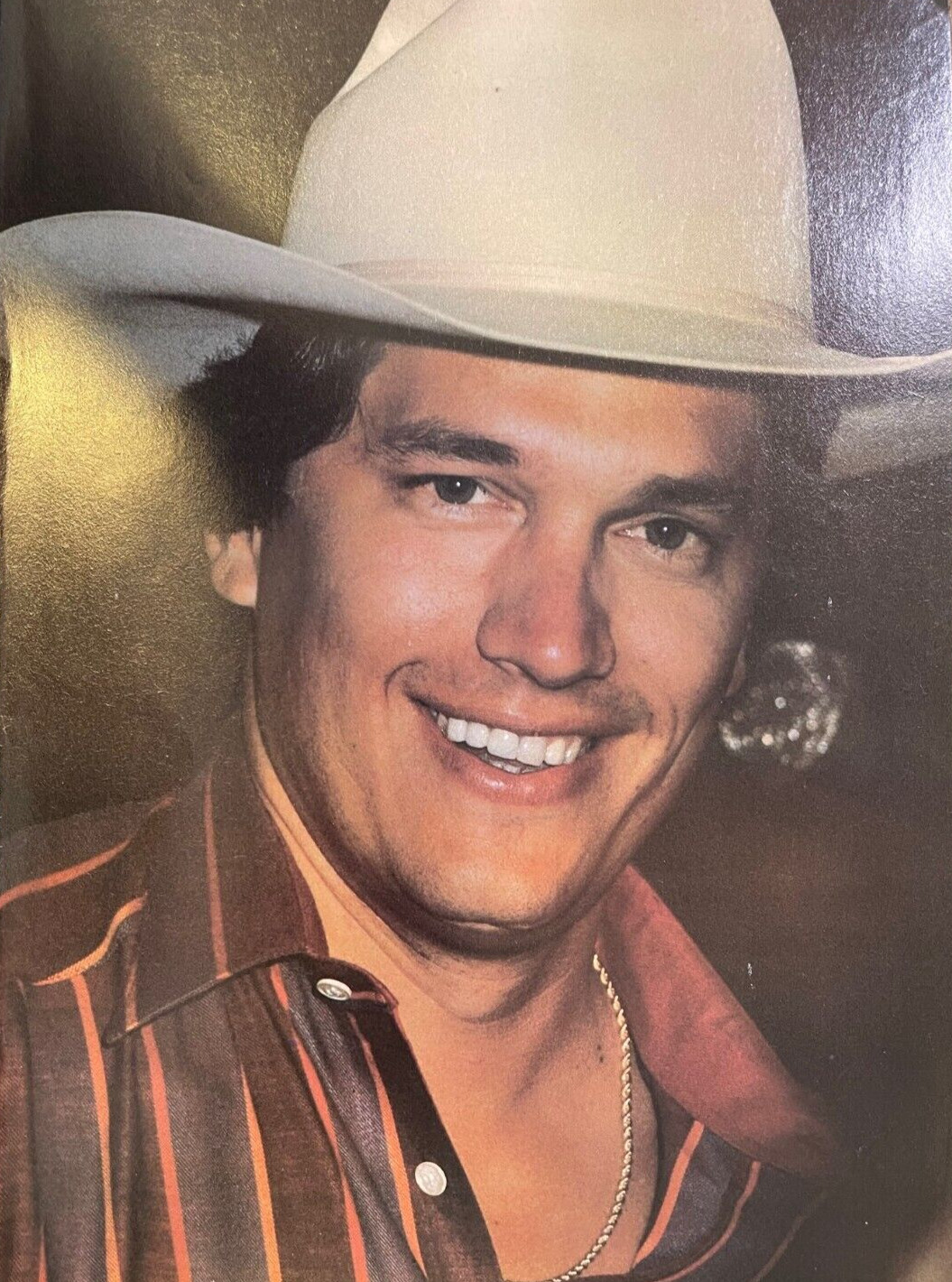 1983 Vintage Magazine Illustration Country Singer George Strait  * Wall Art *
