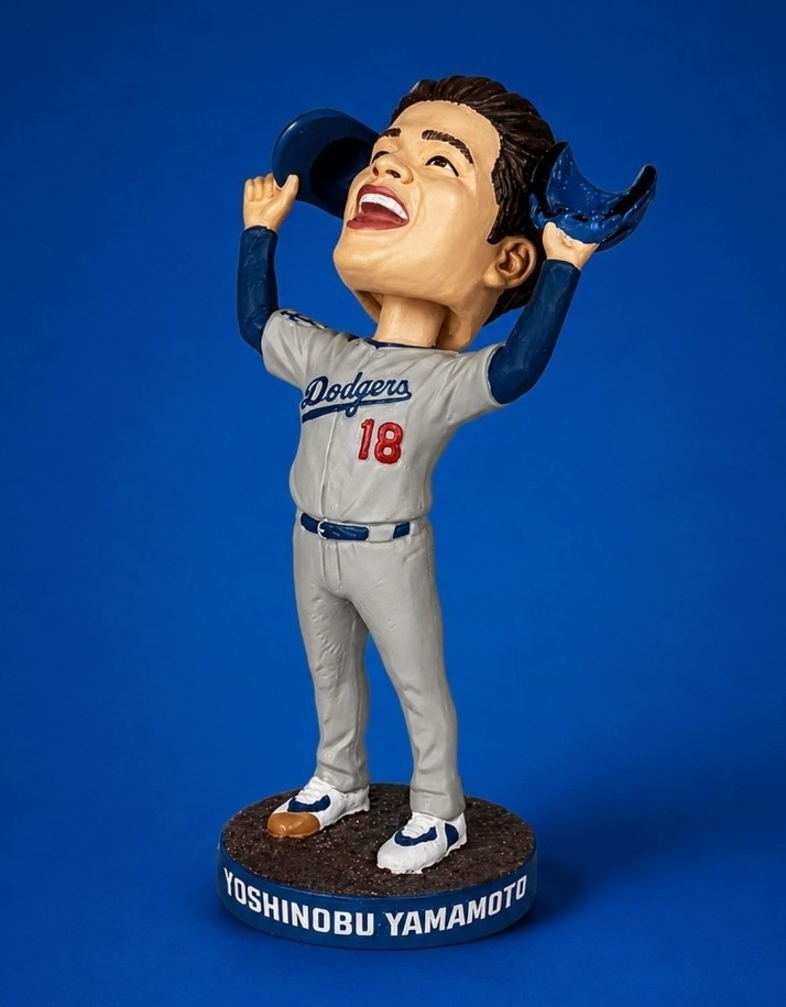 ANA Los Angeles Dodgers Yoshinobu Yamamoto 2026 Game 7 Last Out Bobblehead