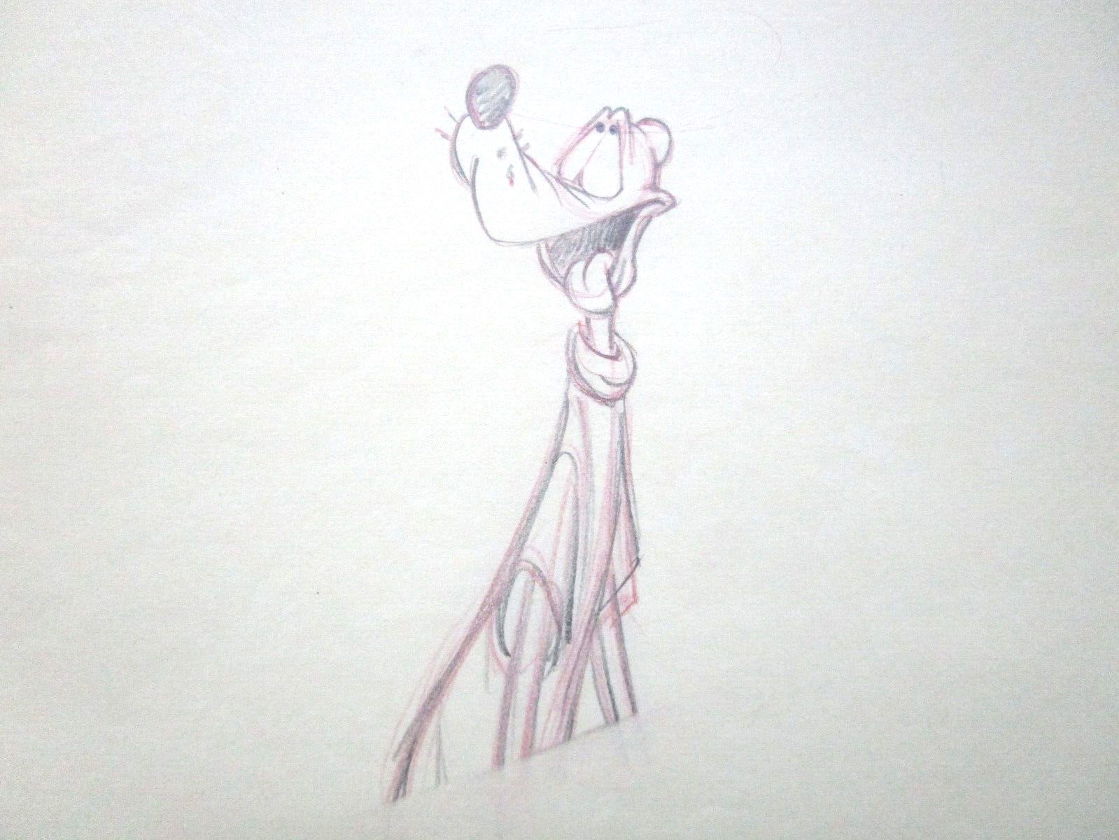1940's GOOFY Walt Disney ORIGINAL PRODUCTION cel DRAWING dog art 1940's GOOFY Walt Disney ORIGINAL PRODUCTION cel DRAWING dog art