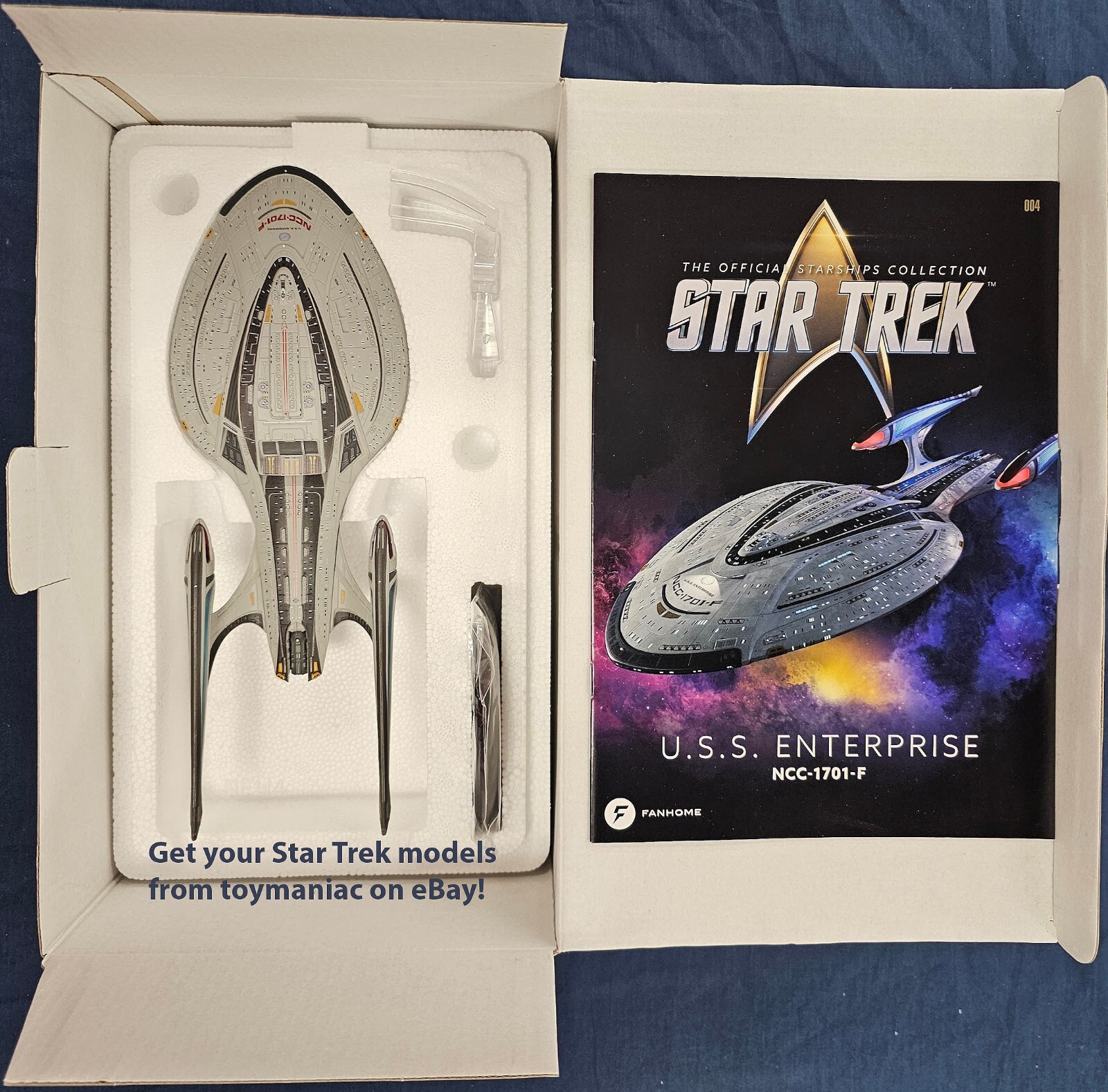 Fanhome (Like Eaglemoss) Star Trek XL USS Enterprise F NCC-1701-F  New with mag