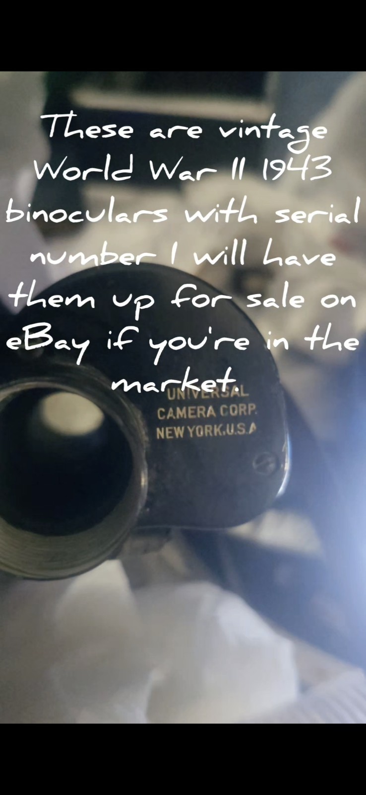 WW2 Vintage Binoculars, 6x30 Serial Number 34421 Works Perfectly WW2 Vintage Binoculars, 6x30 Serial Number 34421 Works Perfectly