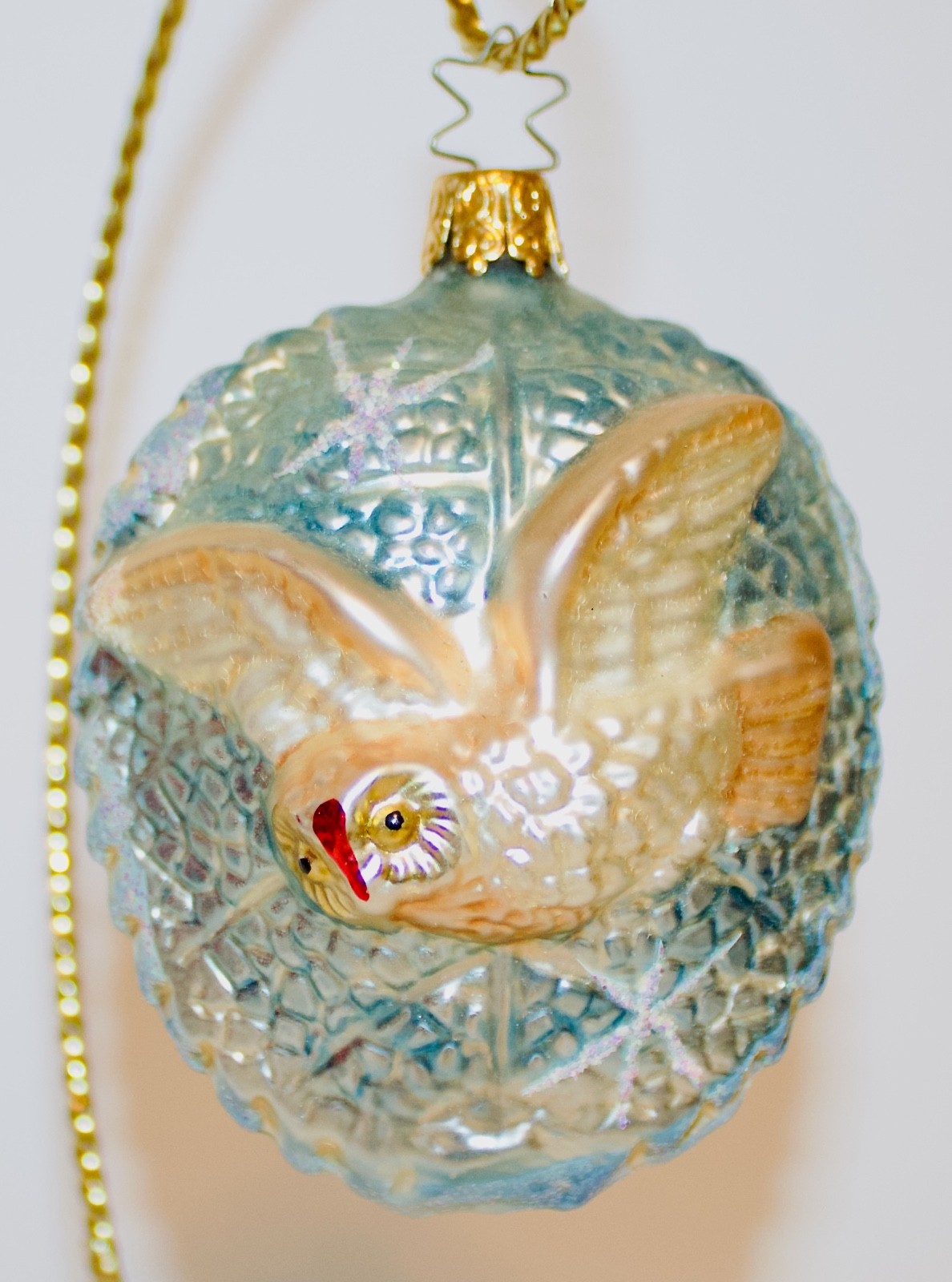 FLYING OWL - INGE GLAS OLD WORLD CHRISTMAS BLOWN GLASS GERMANY ORNAMENT FLYING OWL - INGE GLAS OLD WORLD CHRISTMAS BLOWN GLASS GERMANY ORNAMENT