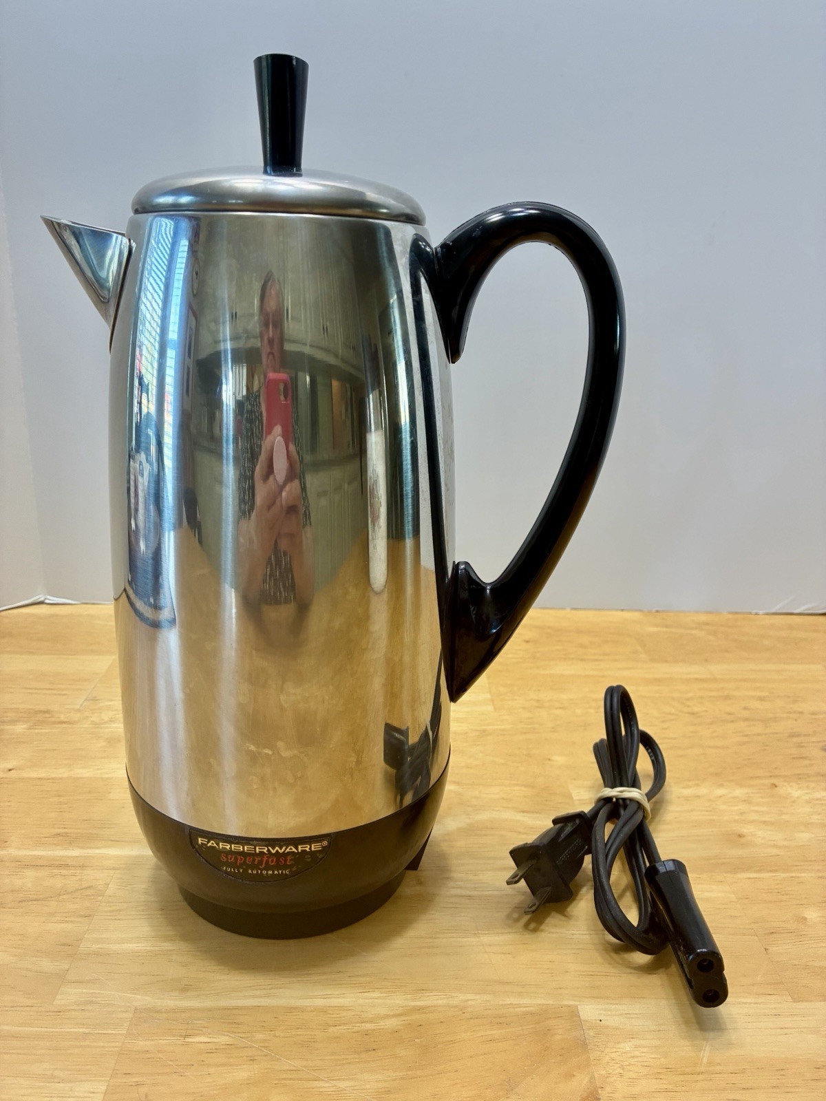 Vintage Farberware Superfast 142 Stainless Steel 12 Cup Electric Percolator Vintage Farberware Superfast 142 Stainless Steel 12 Cup Electric Percolator