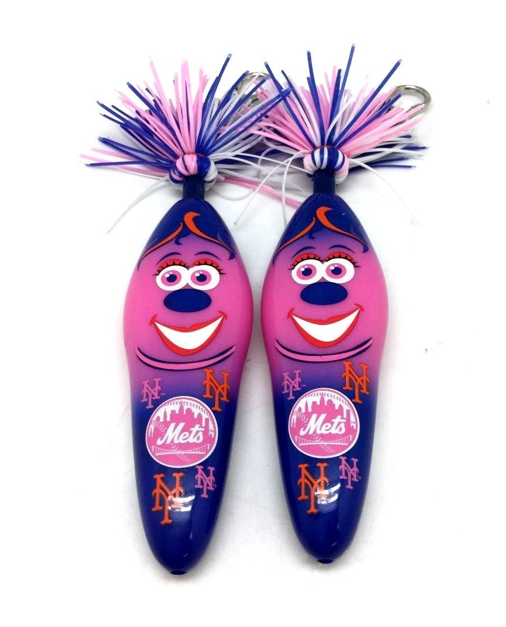 New York Mets Pen Kooky Klickers Belt Clip MLB Baseball Girls Chain Series 2 Pk