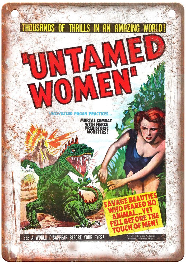 Untamed Women Vintage Movie Poster Old Retro Look Metal Sign MP4774 Untamed Women Vintage Movie Poster Old Retro Look Metal Sign MP4774