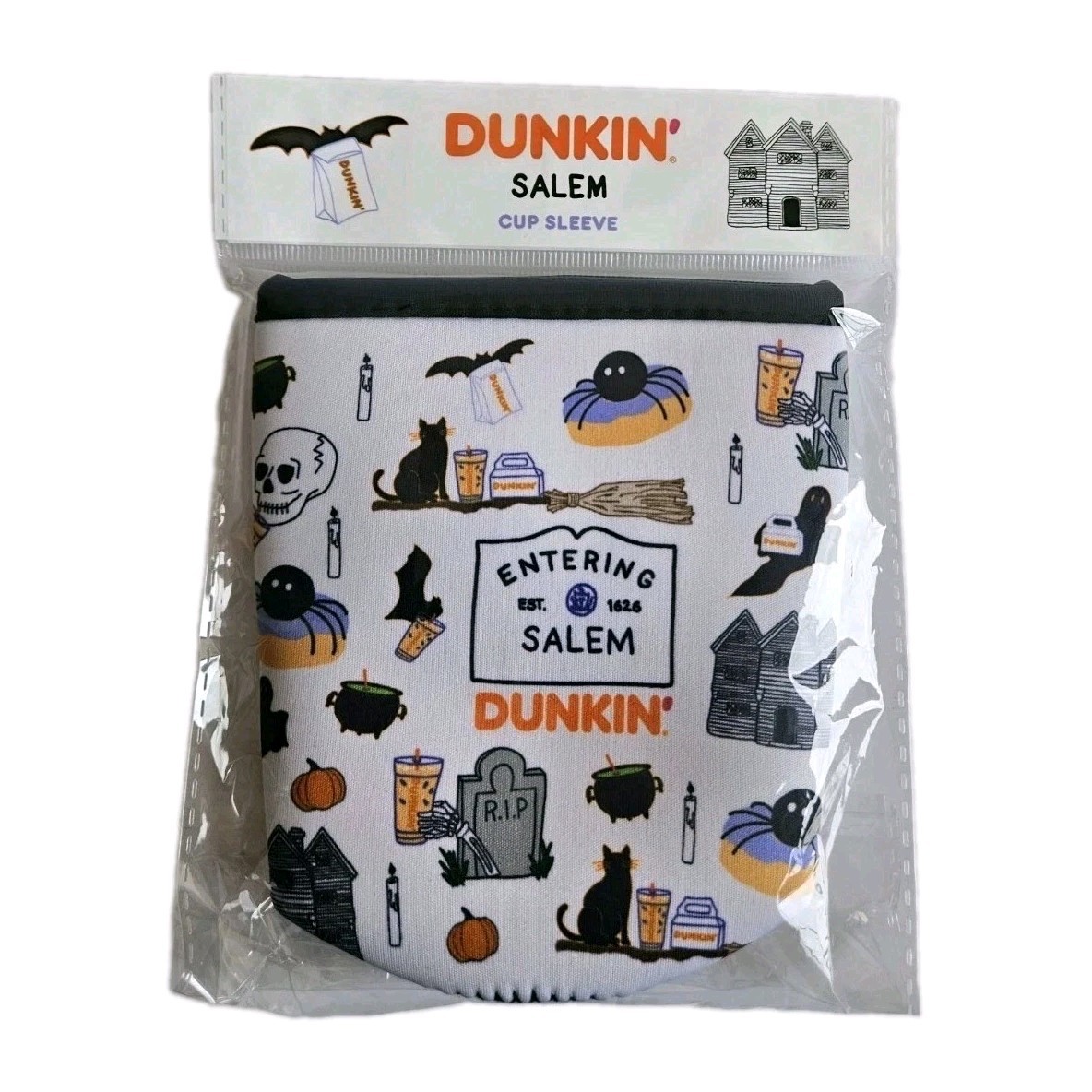 Dunkin Donuts Runs On Salem, MA 2026 Entering Salem Drink Sleeve For Tumblers LE