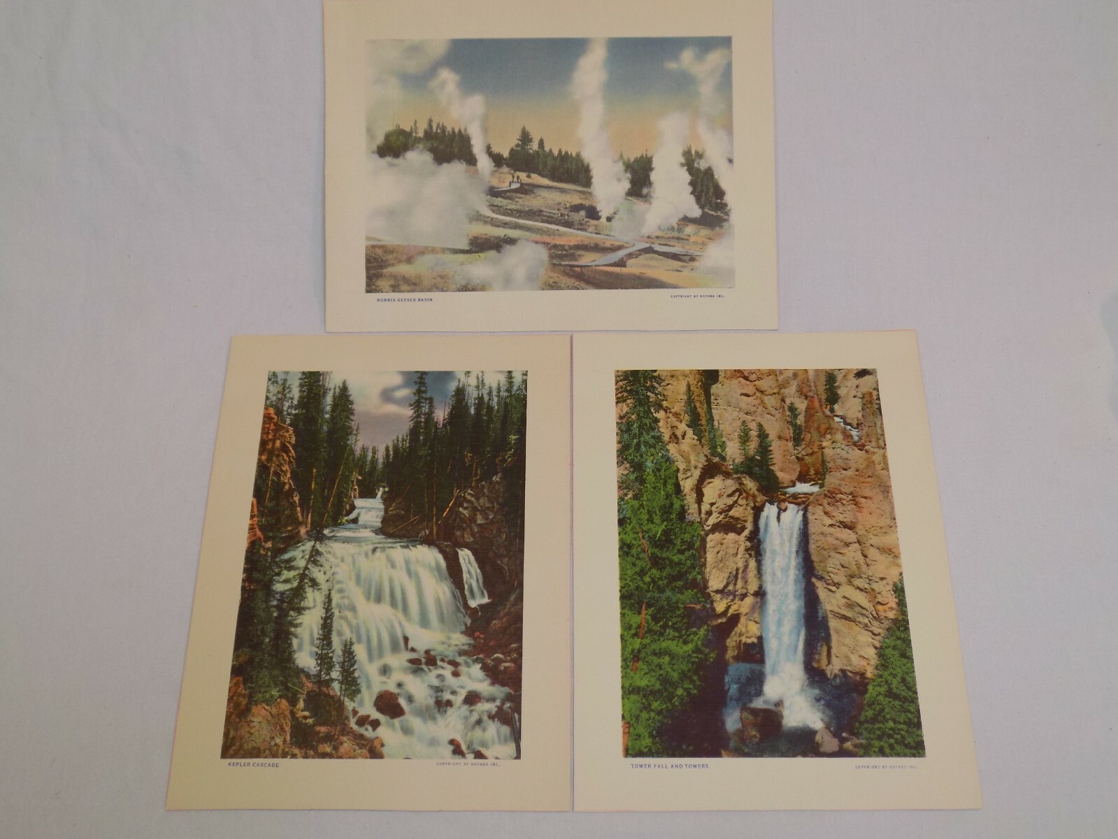 Yellowstone National Park Vintage LOT Photograph Norris Geyser Basin Kepler Fall