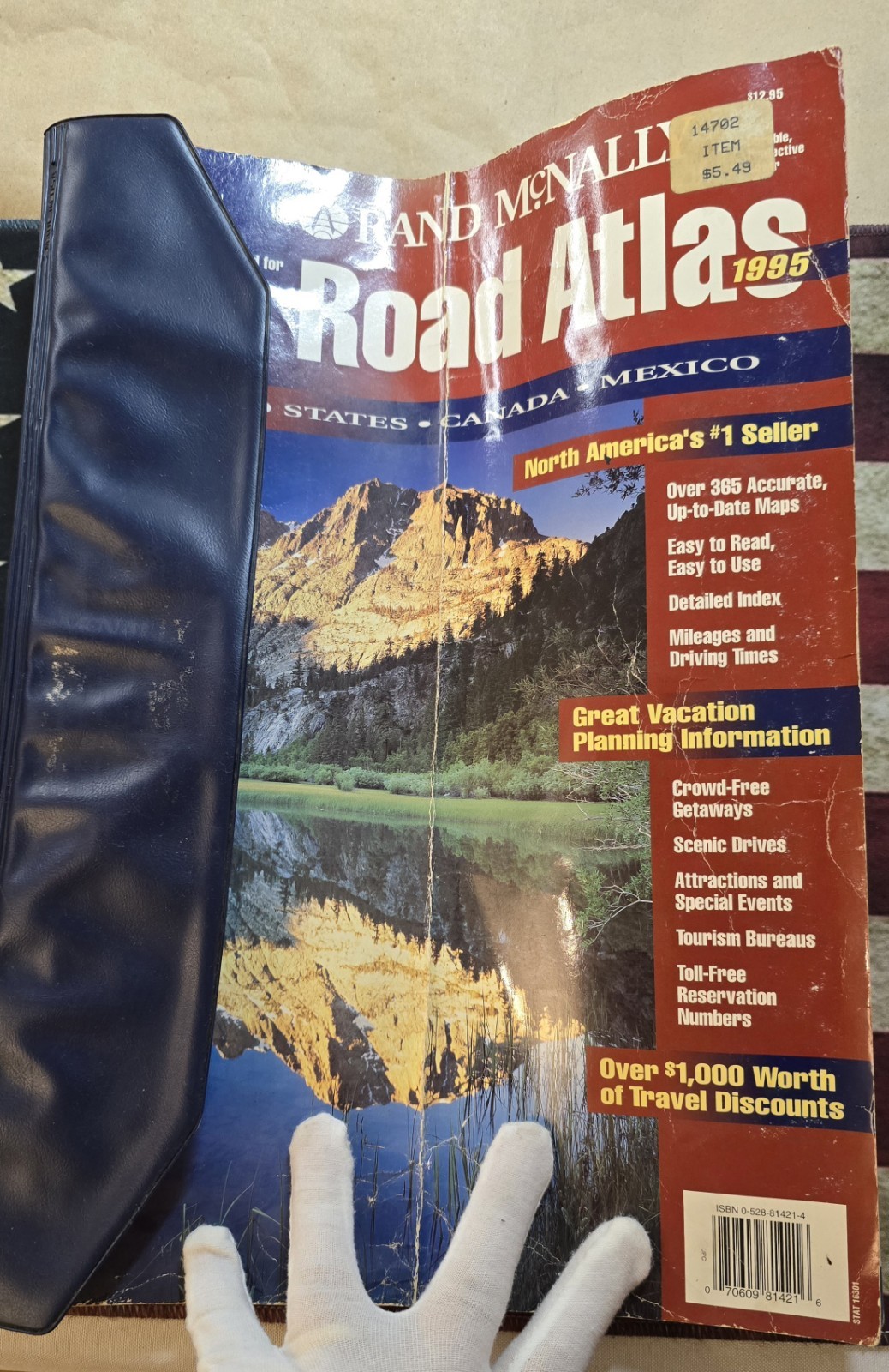 Vintage Book 1995 Rand McNally Road Atlas USA