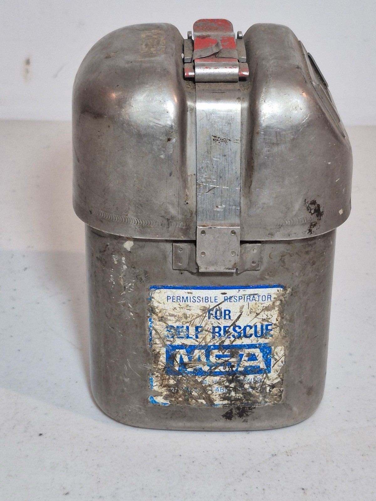 Vintage MSA W65 Self Rescuer Respirator West Germany Unopened Mining Canister