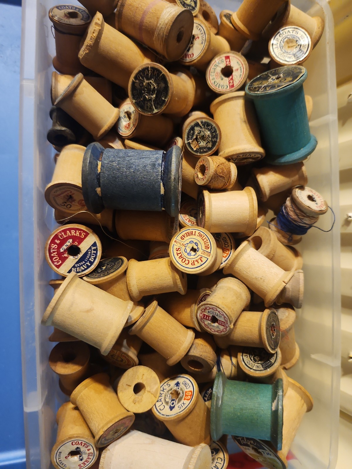 Antique Wooden Thread Spools Antique Wooden Thread Spools