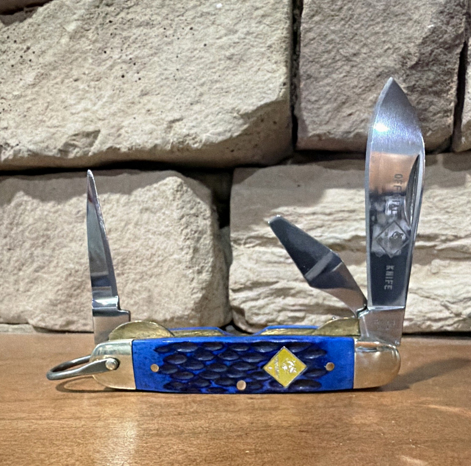 Boy Scouts Official Boy Scouts of America Folding Pocket Knife Blue Handle