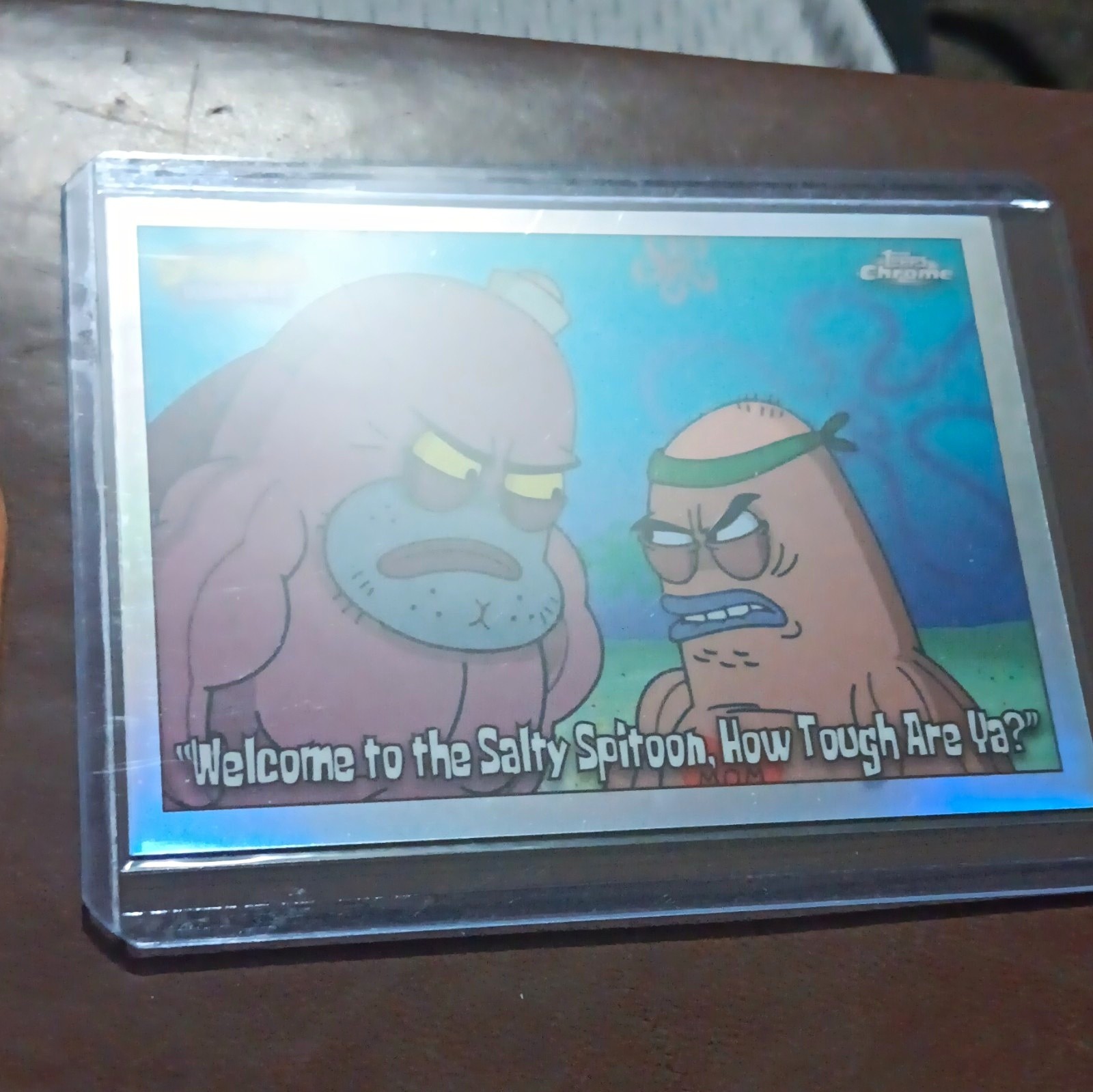 Topps 2015 SpongeBob SquarePants Chrome #25 Welcome to the Salty Spitoon