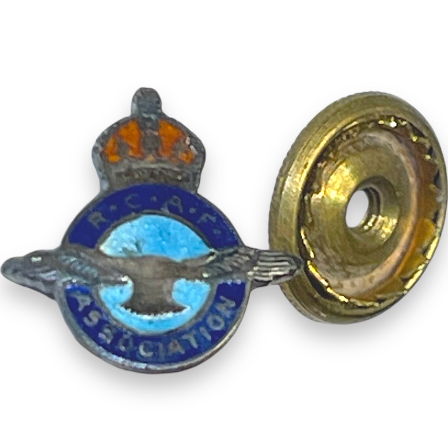 Royal Canadian Air Force RCAF Assocation Pin Sterling Silver 925 Royal Canadian Air Force RCAF Assocation Pin Sterling Silver 925