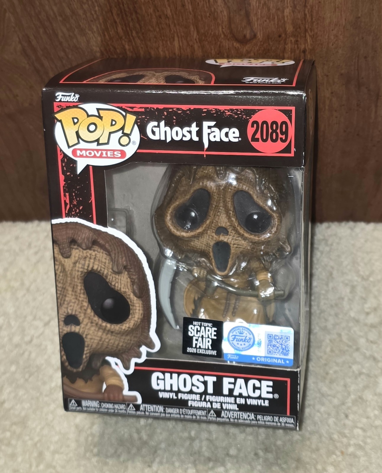 Ghost Face #2089 Scream 2026 Hot Topic Scare Fair Exclusive Funko w/Protector Ghost Face #2089 Scream 2026 Hot Topic Scare Fair Exclusive Funko w/Protector