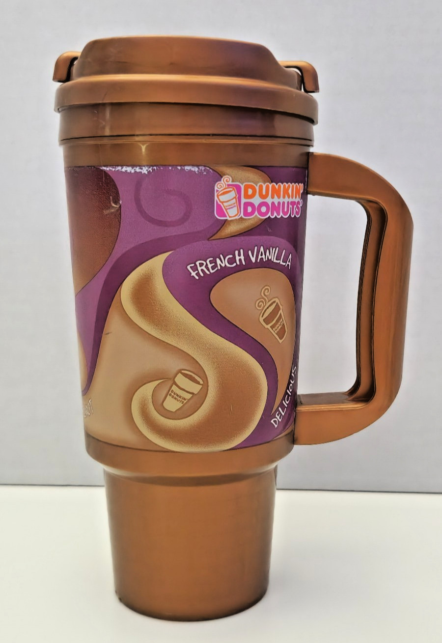 Vintage 16 oz Whirley Dunkin Donuts Travel Tumbler Insulated Mug Cup 2003 Vintage 16 oz Whirley Dunkin Donuts Travel Tumbler Insulated Mug Cup 2003