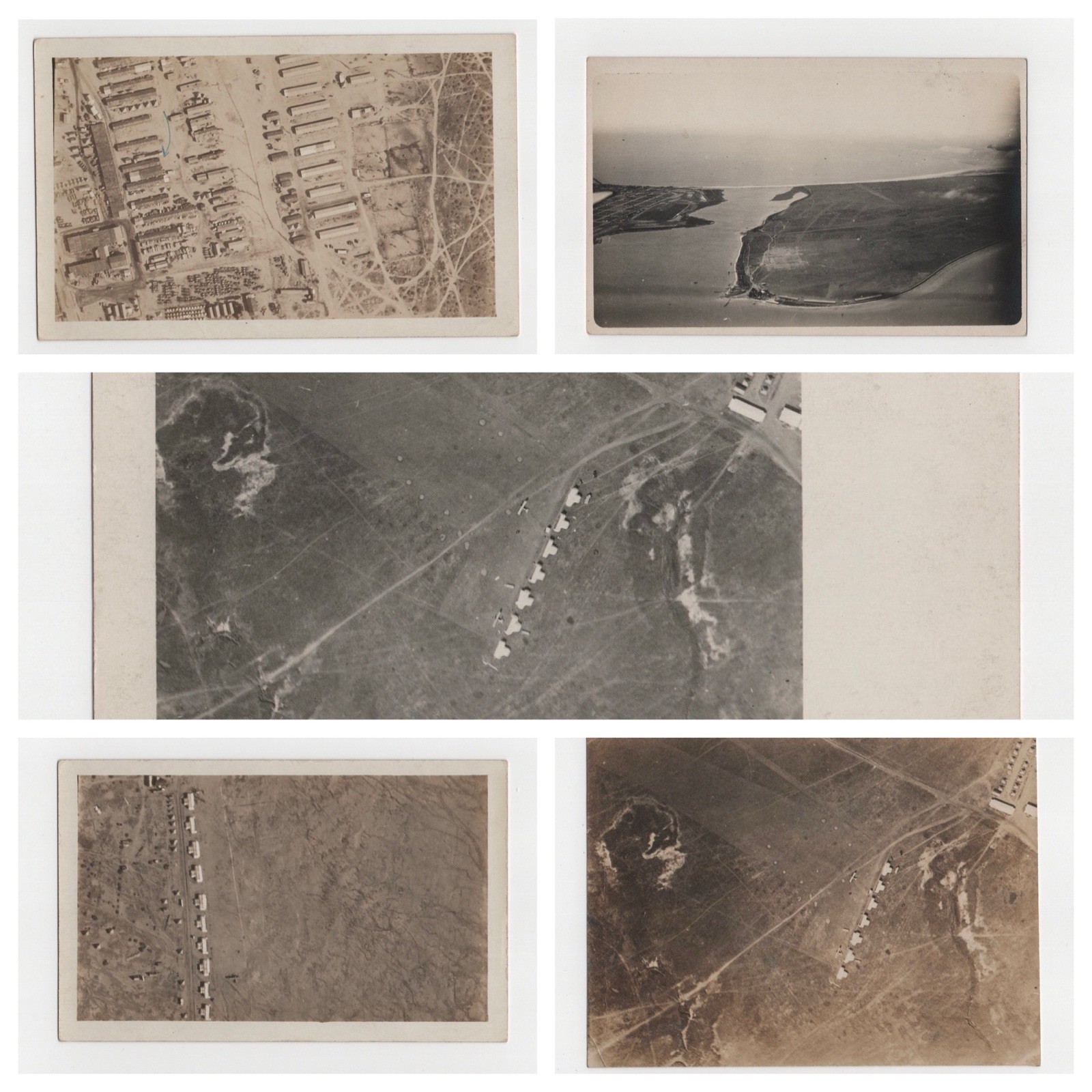 1916 1st Aero Squadron Photo Archive 5pc Camp Wilson North Island Aviation RPPC