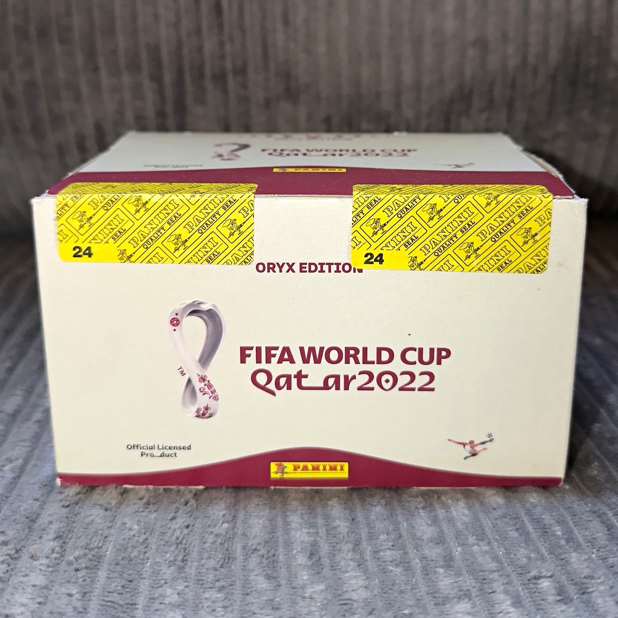 Panini FIFA World Cup Qatar 2022 Oryx Edition Sticker Display Box Panini FIFA World Cup Qatar 2022 Oryx Edition Sticker Display Box